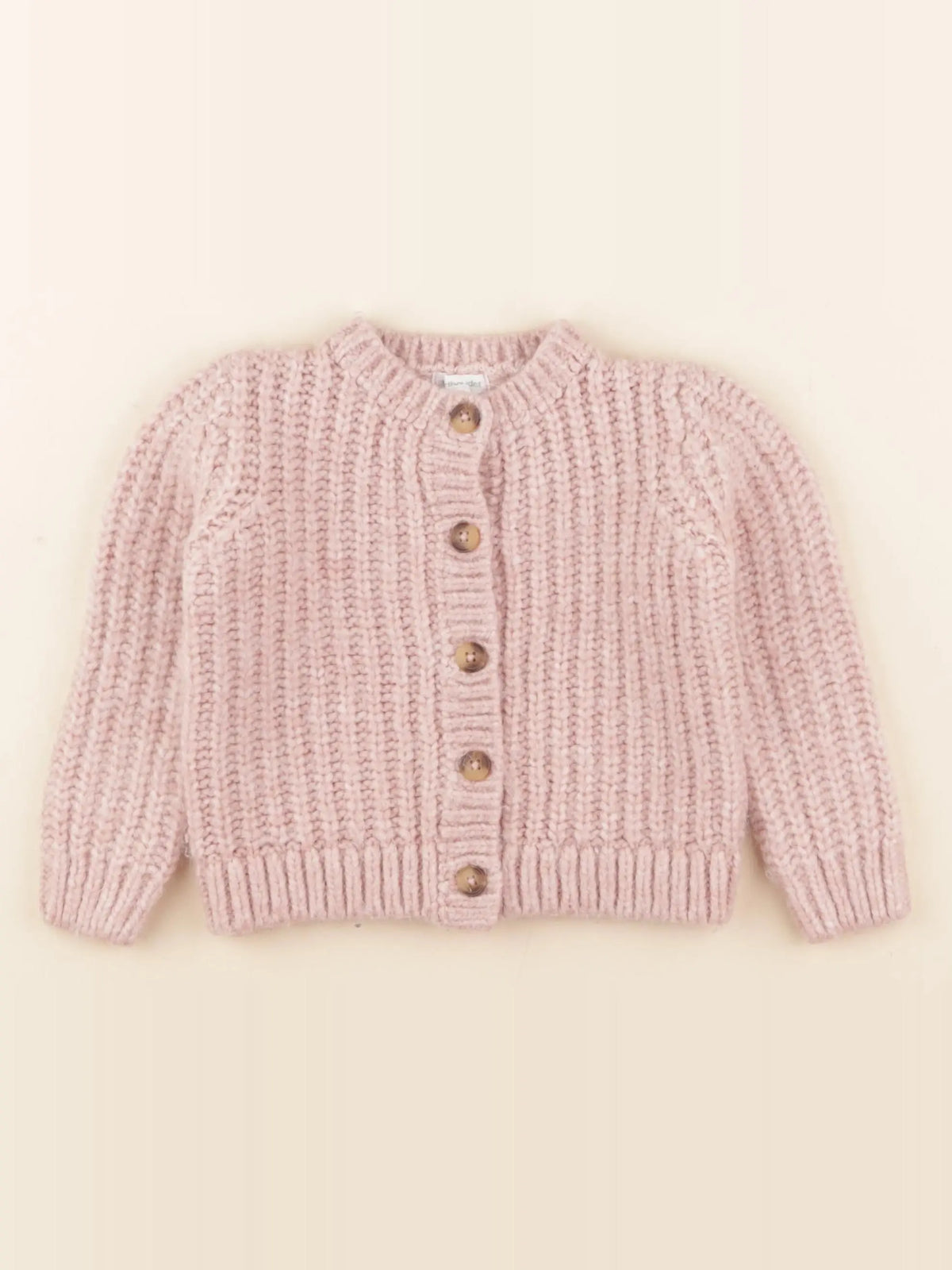 Vertbaudet - gilet rose - 4 ans