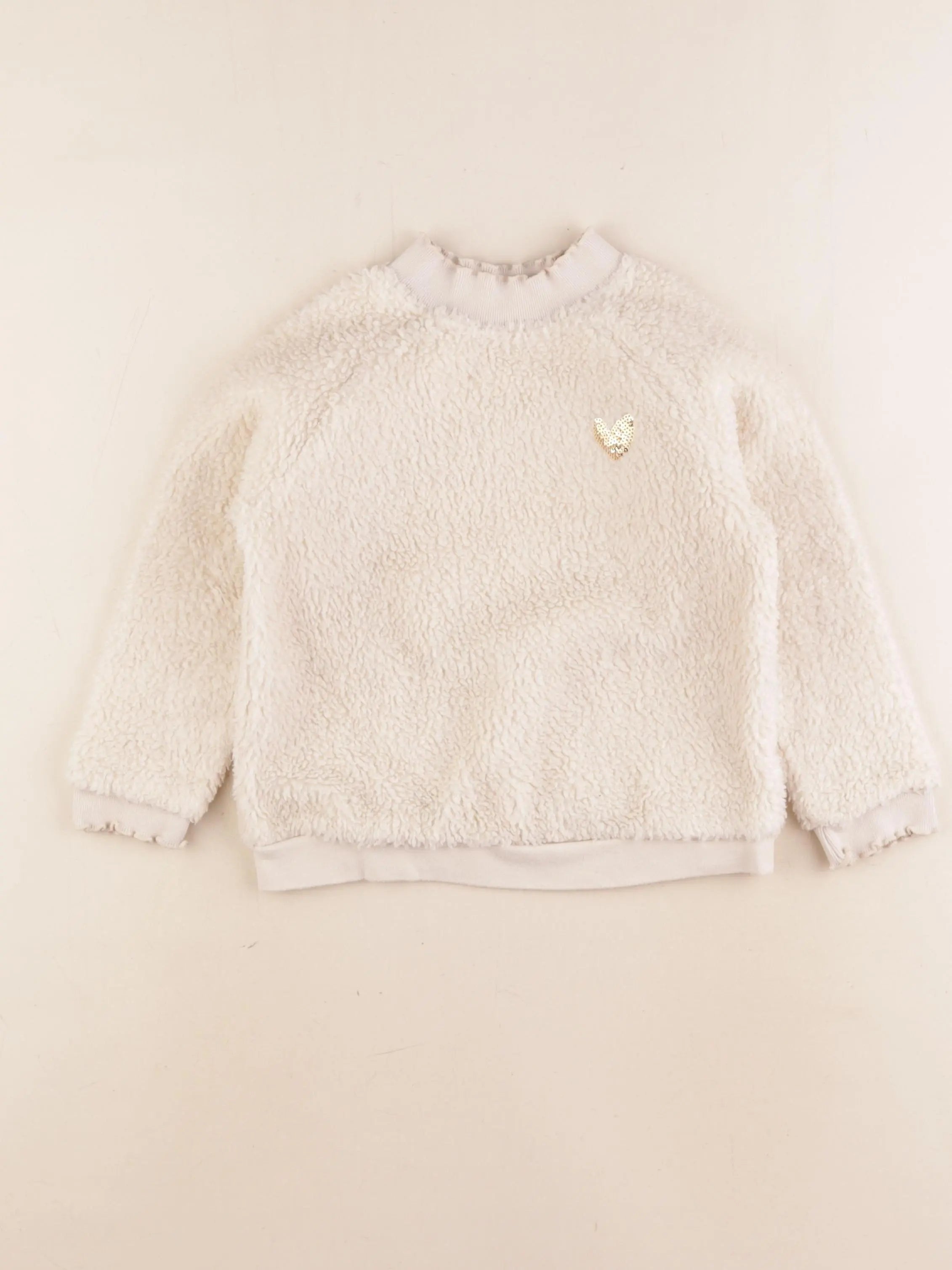 Vertbaudet - sweat beige - 4 ans