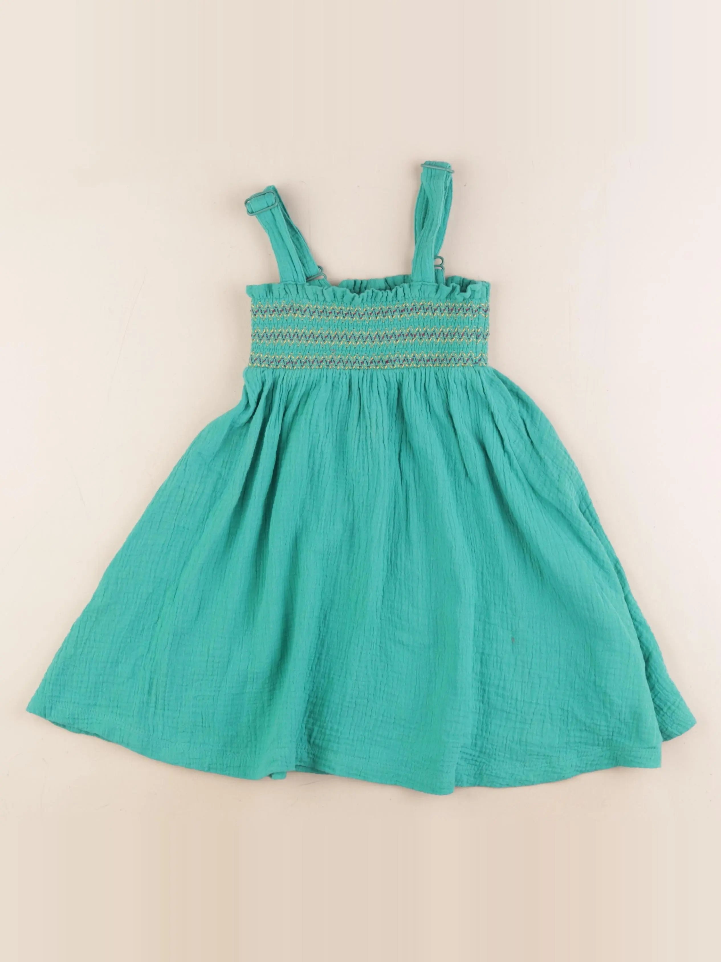 Okaidi - robe vert - 5 ans