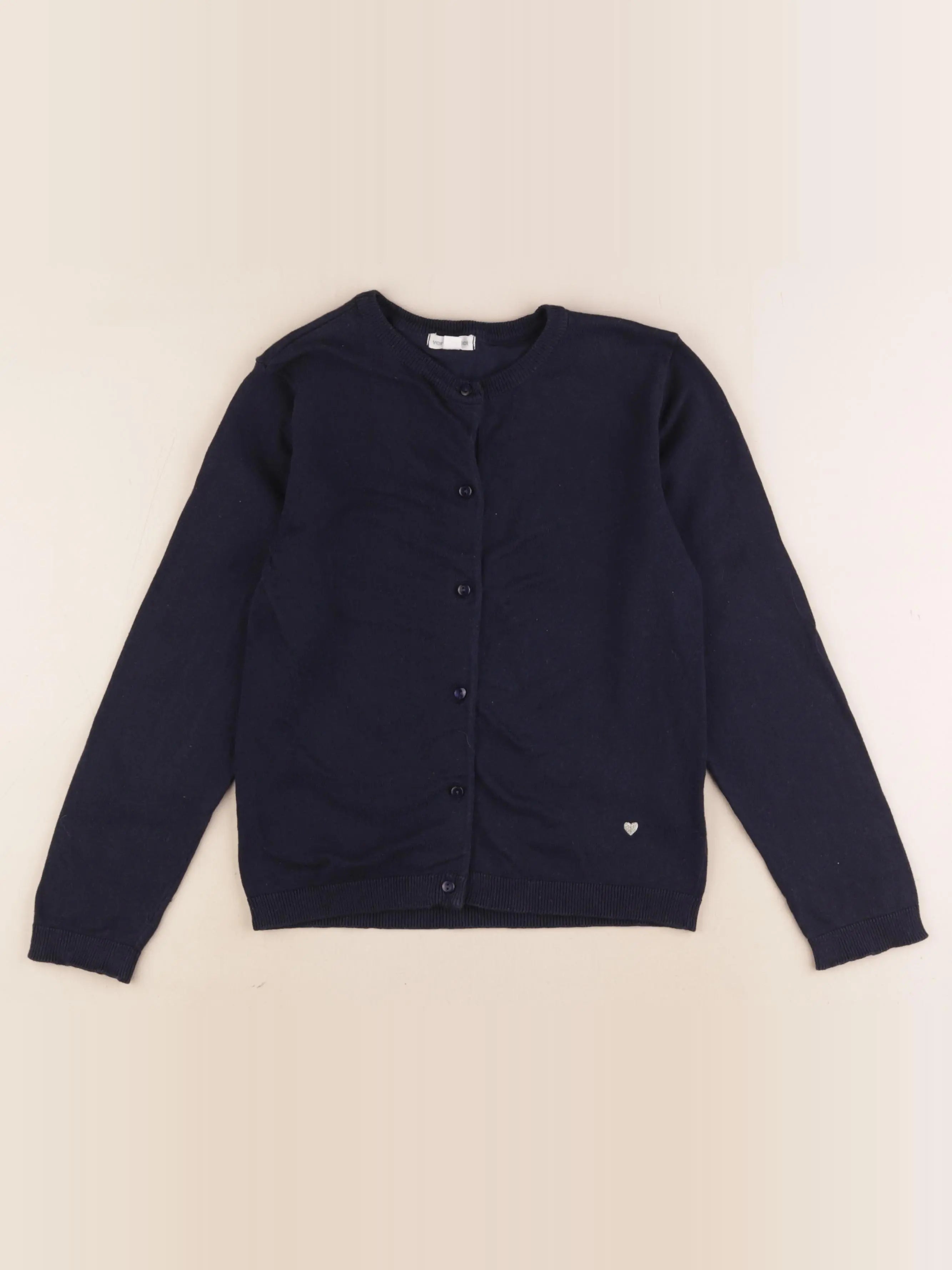 Vertbaudet - gilet bleu - 9 ans