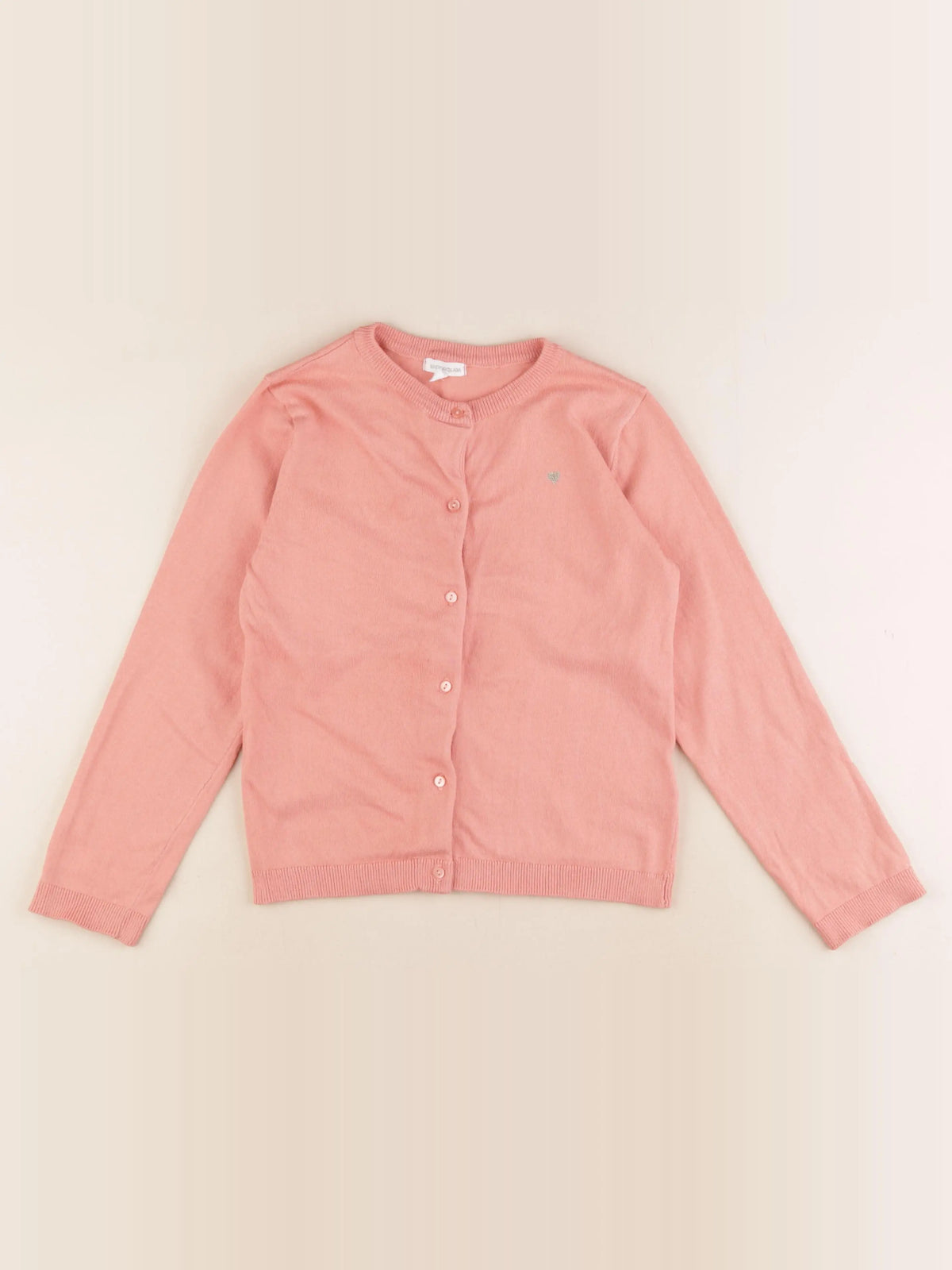 Vertbaudet - gilet rose - 8 ans