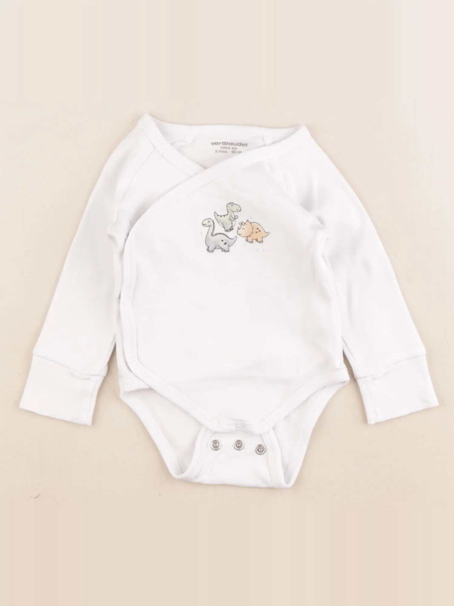 Vertbaudet - body blanc - 3 mois