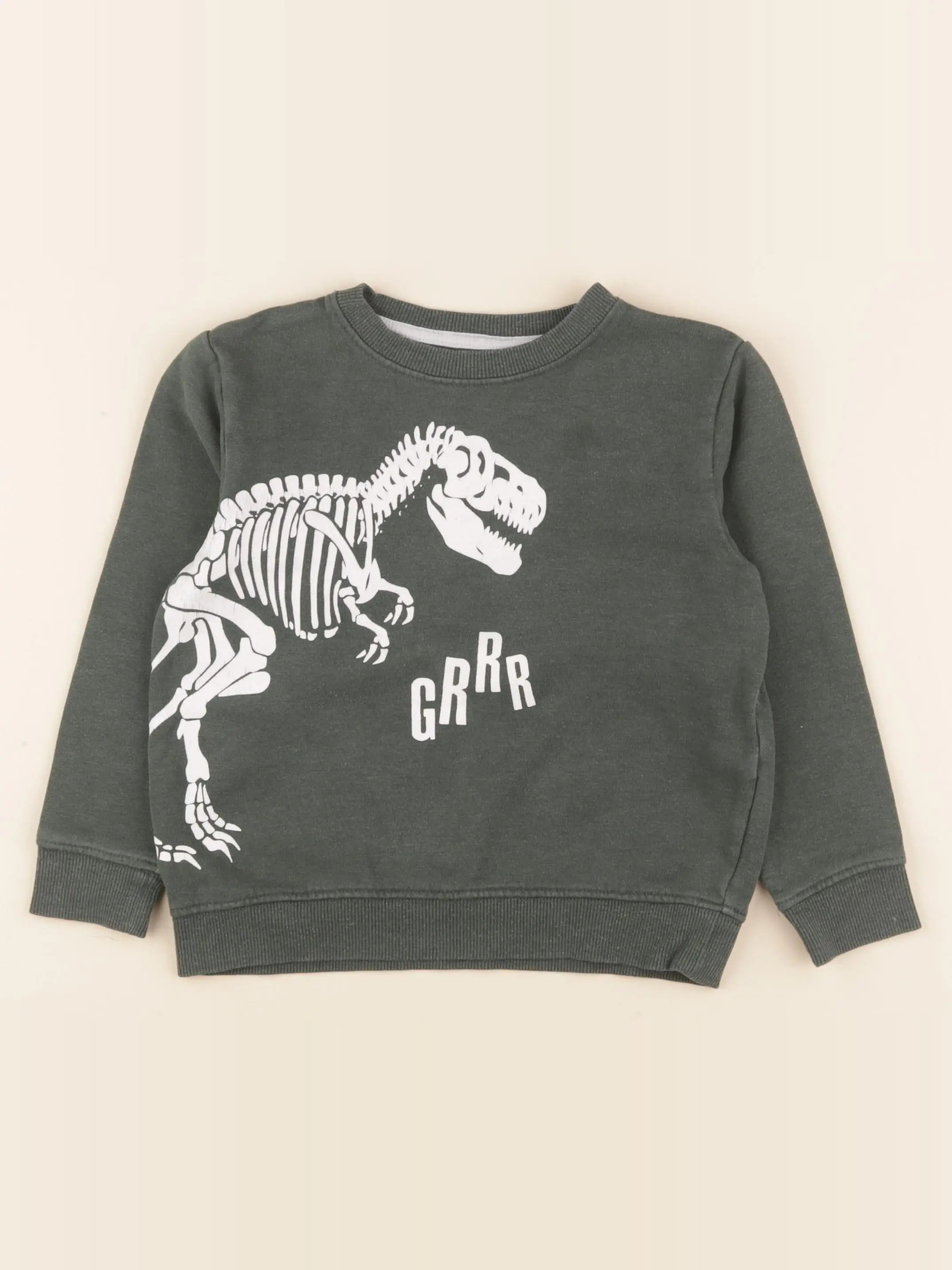 Vertbaudet - sweat vert - 5 ans