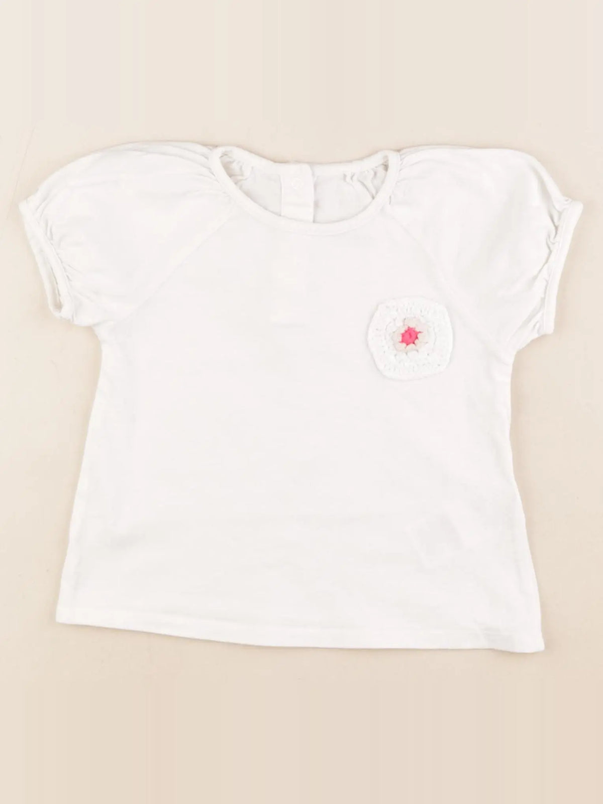Vertbaudet - tee-shirt blanc - 18 mois