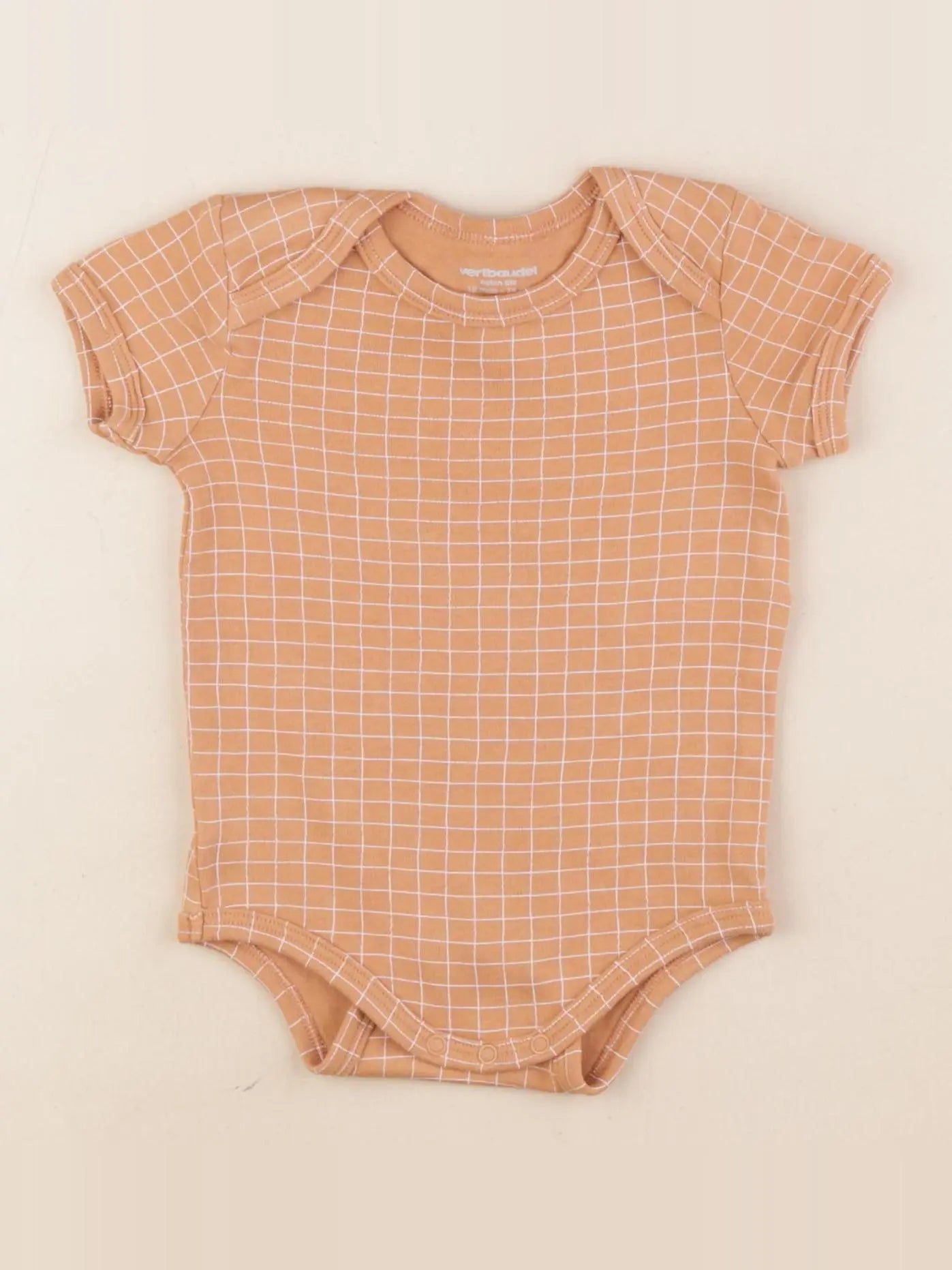 Vertbaudet - body marron - 12 mois