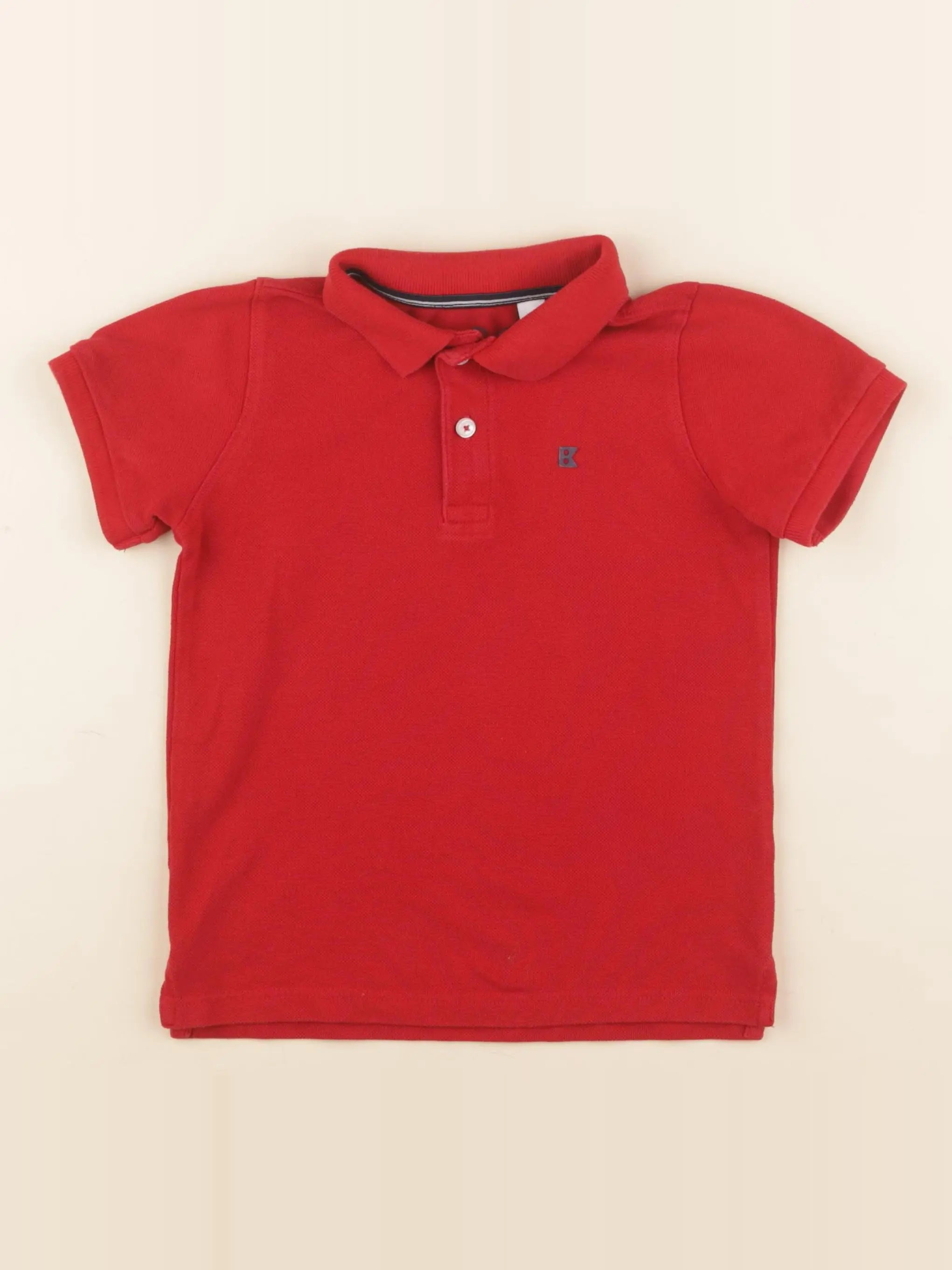Okaidi - polo rouge - 4 ans