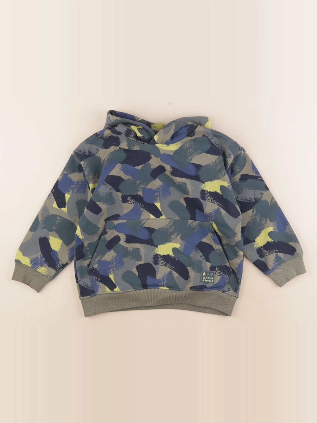 Vertbaudet - sweat multicolore - 6 ans