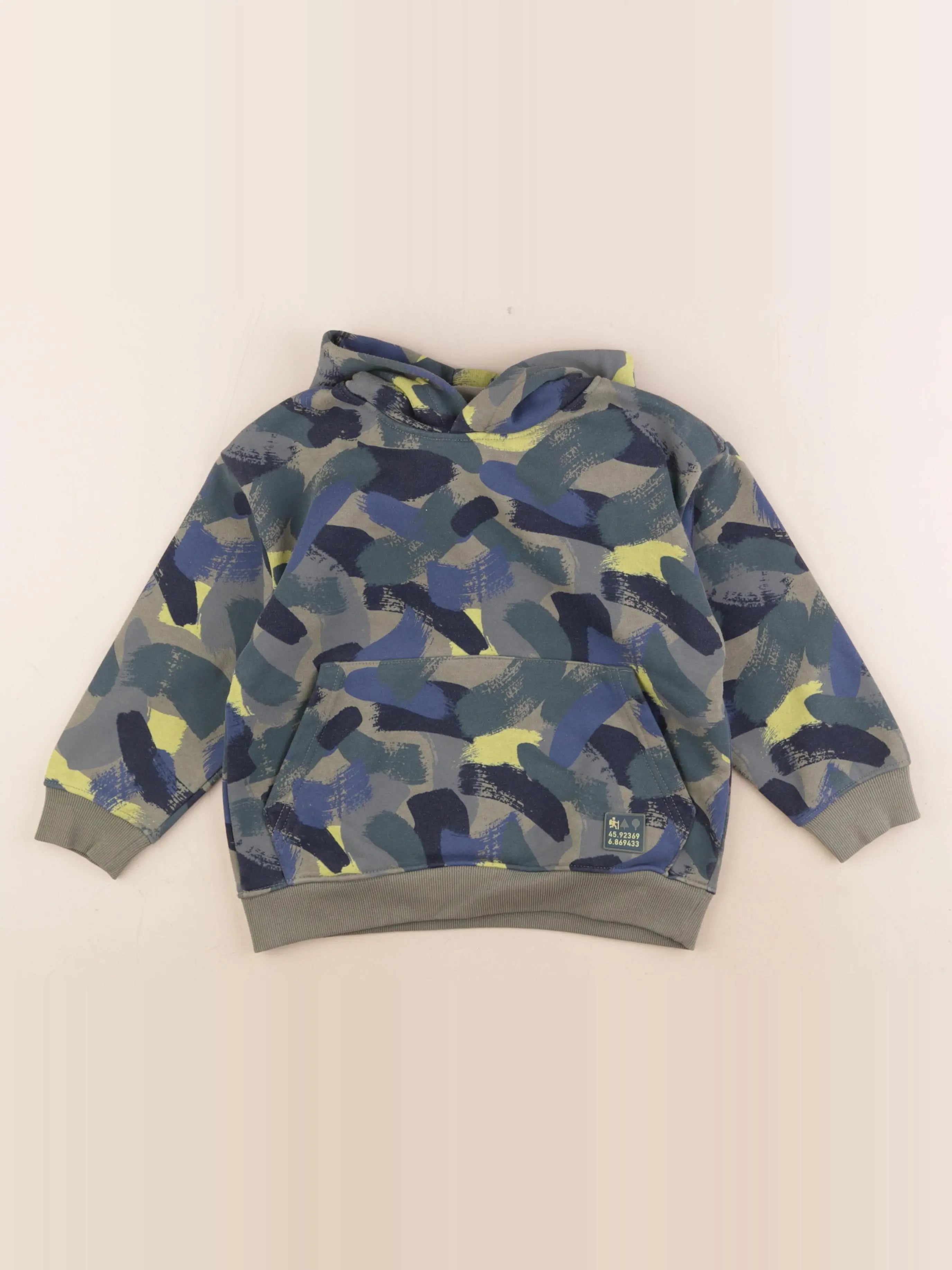 Vertbaudet - sweat multicolore - 6 ans
