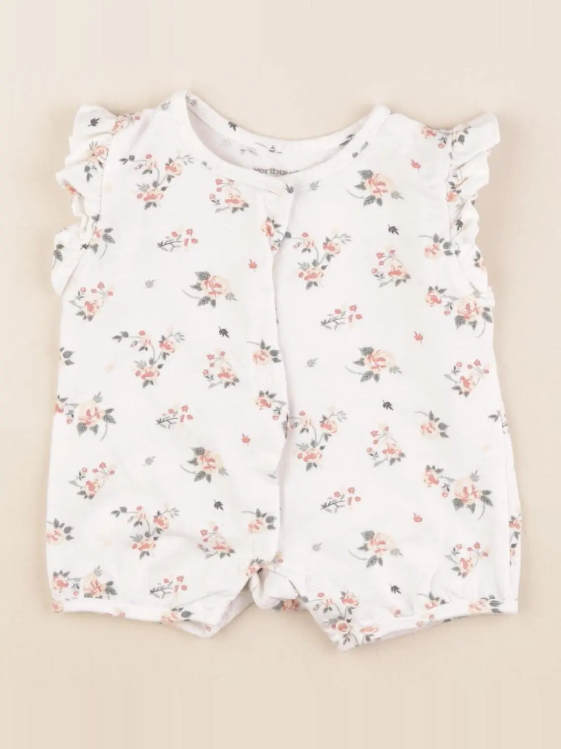 Vertbaudet - pyjama coton blanc - 1 mois