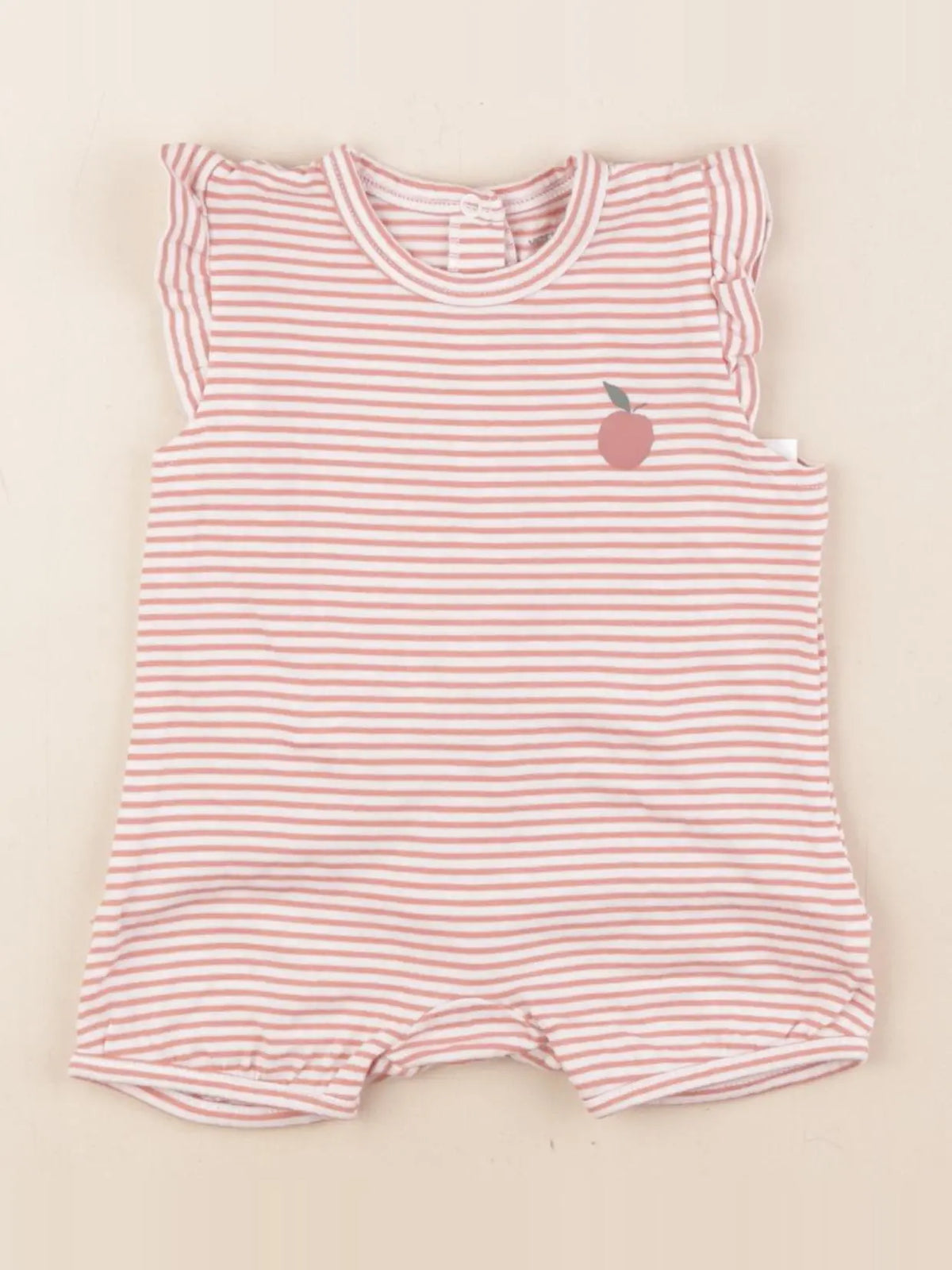 Vertbaudet - pyjama coton rose - 3 mois