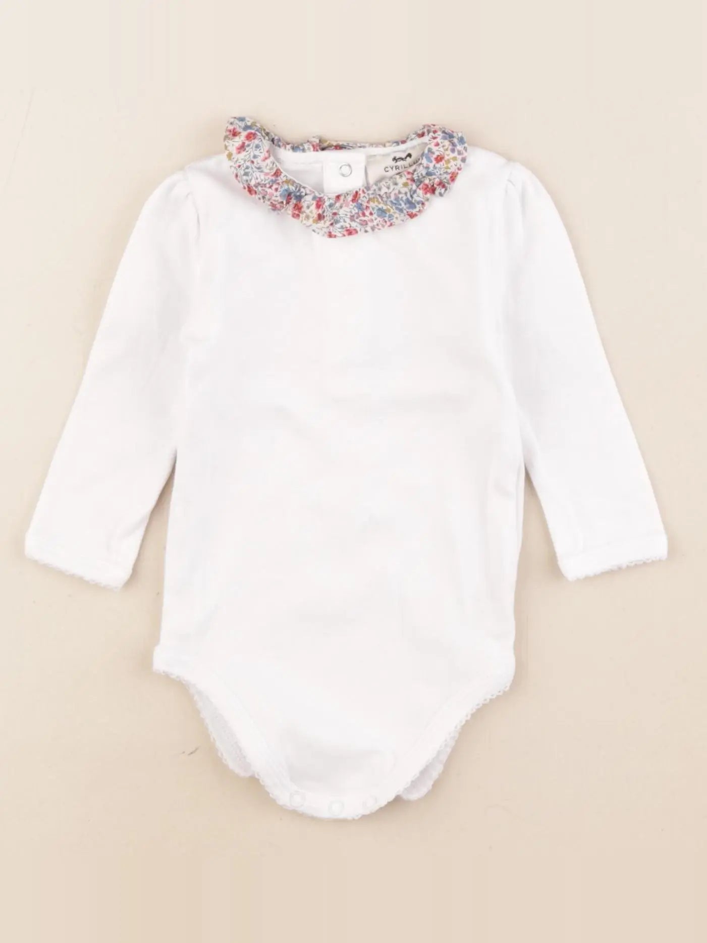 Cyrillus - body liberty blanc - 6 mois