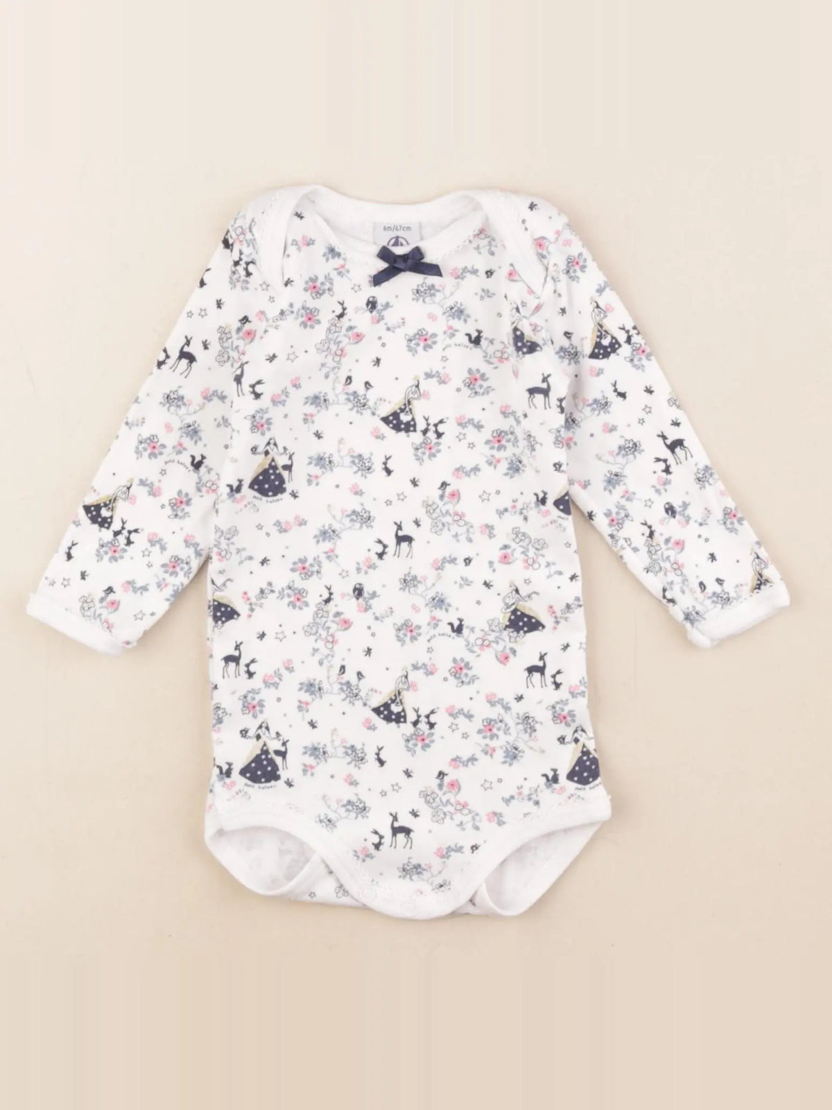 Petit Bateau - body multicolore - 6 mois