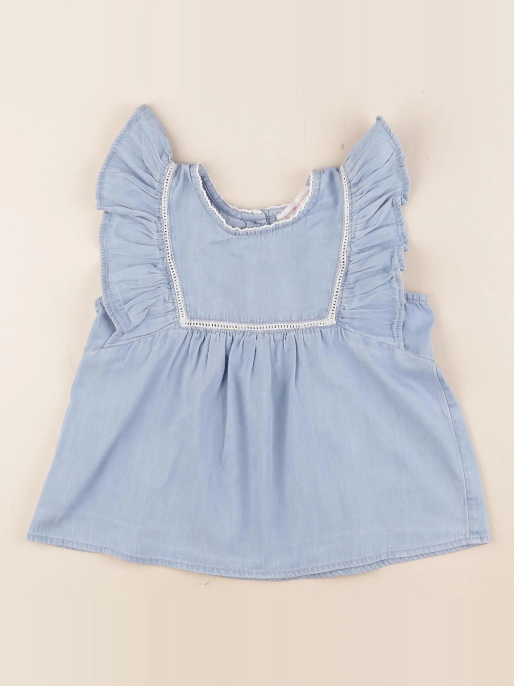 Monoprix - tee-shirt bleu - 3 ans