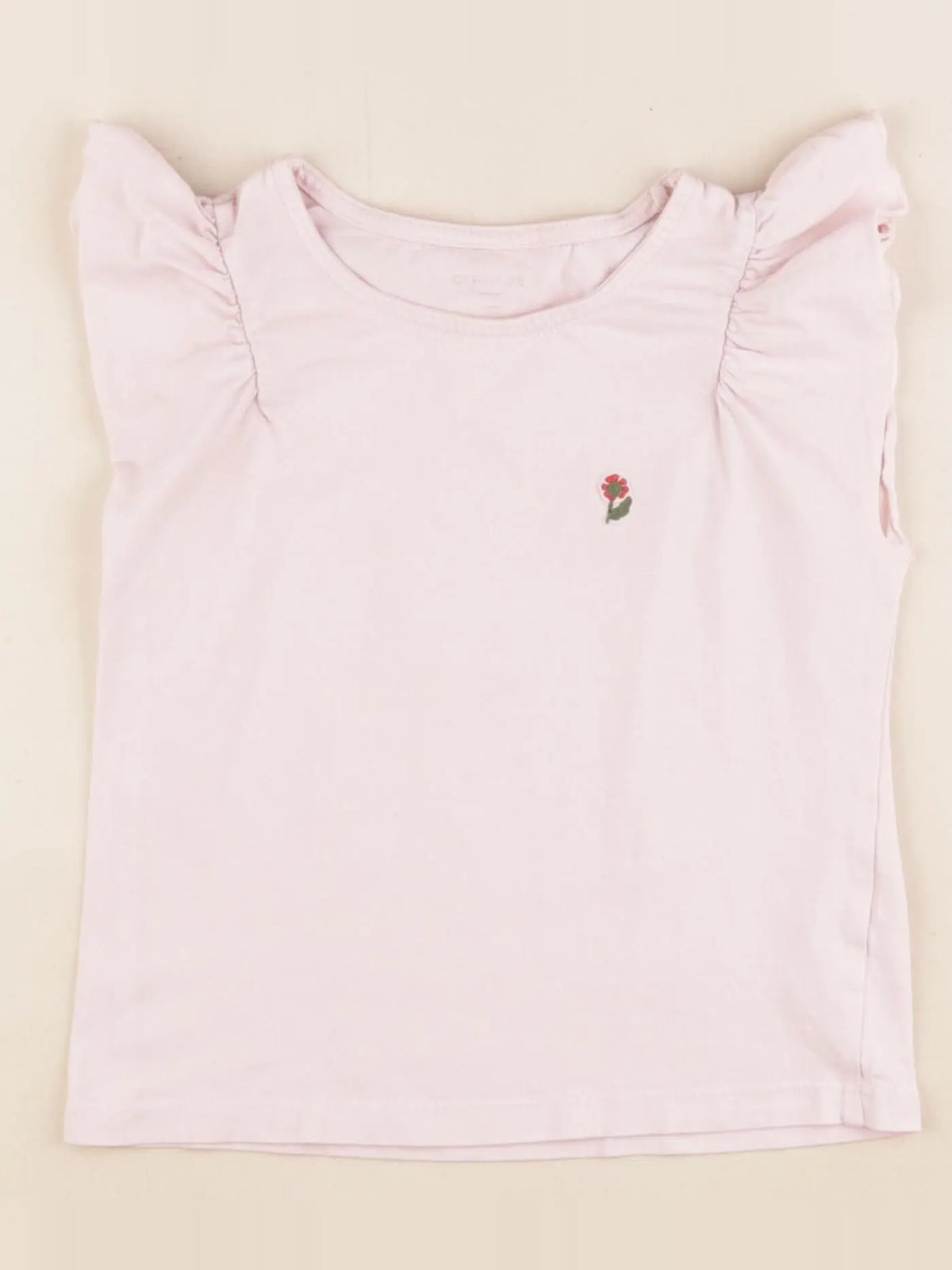 Cyrillus - tee-shirt rose - 4 ans