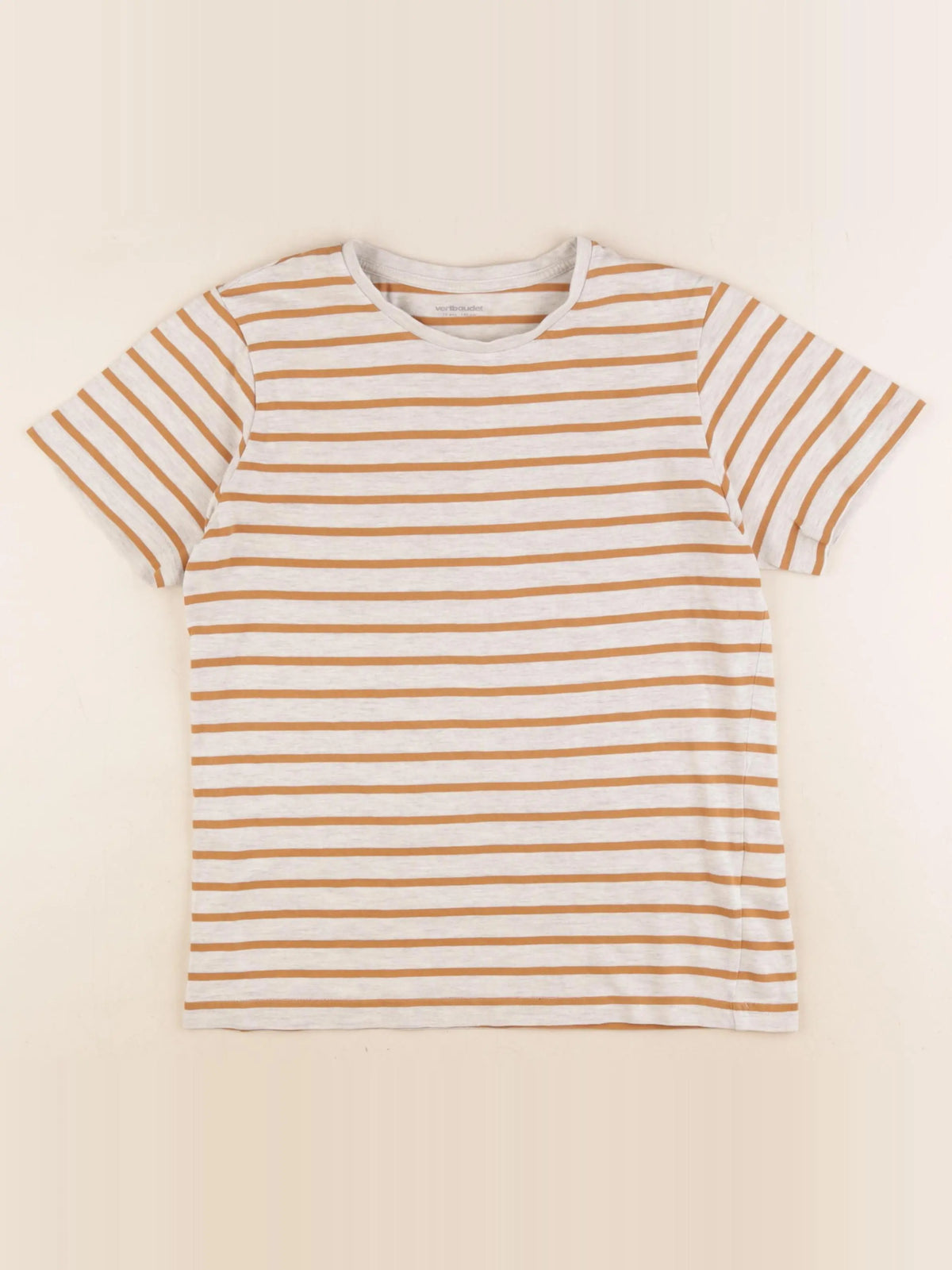 Vertbaudet - tee-shirt marron - 10 ans