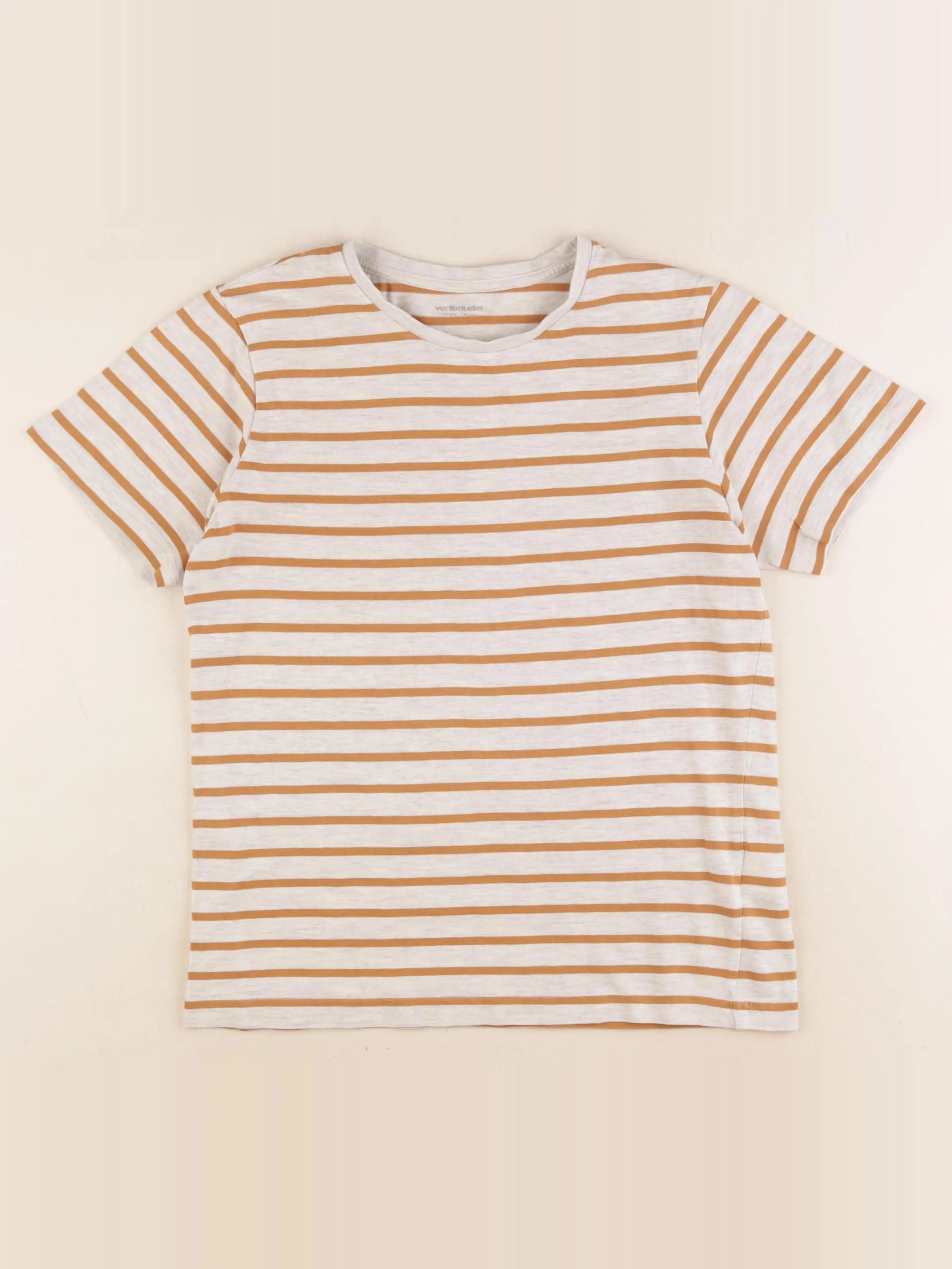 Vertbaudet - tee-shirt marron - 10 ans