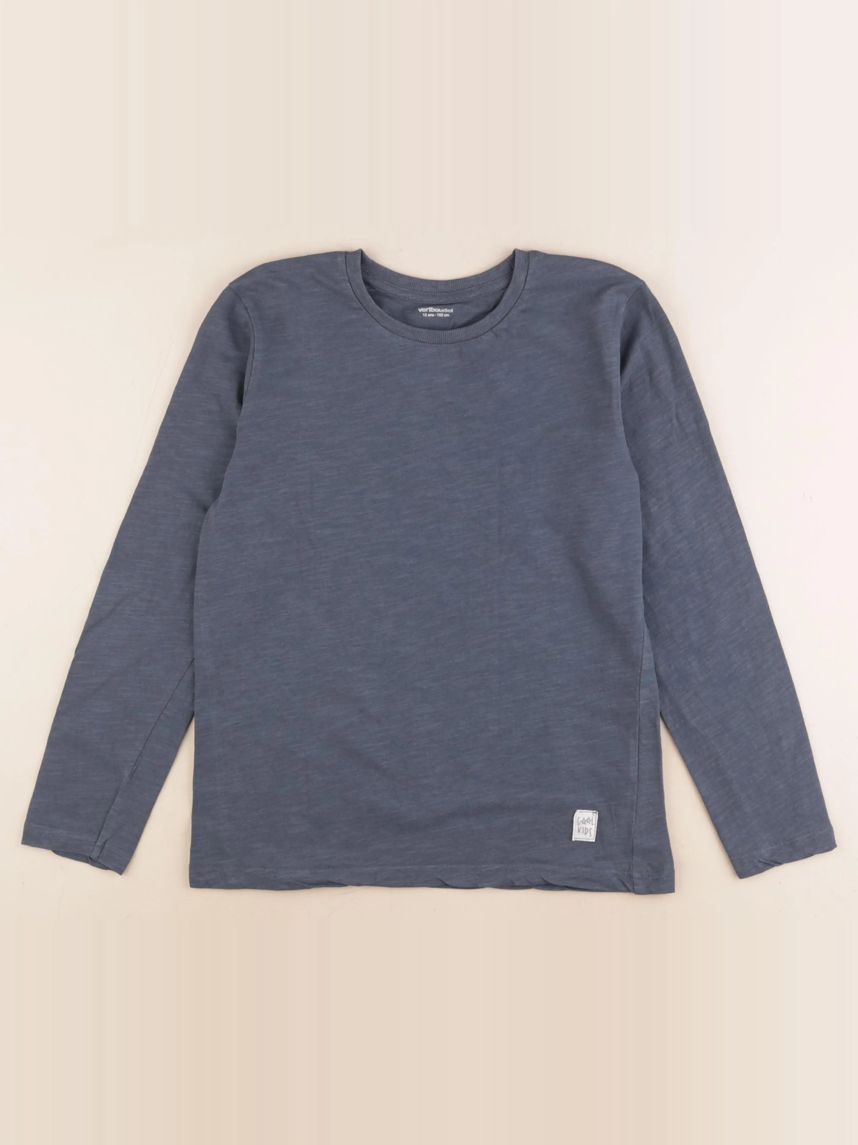 Vertbaudet - tee-shirt bleu - 12 ans