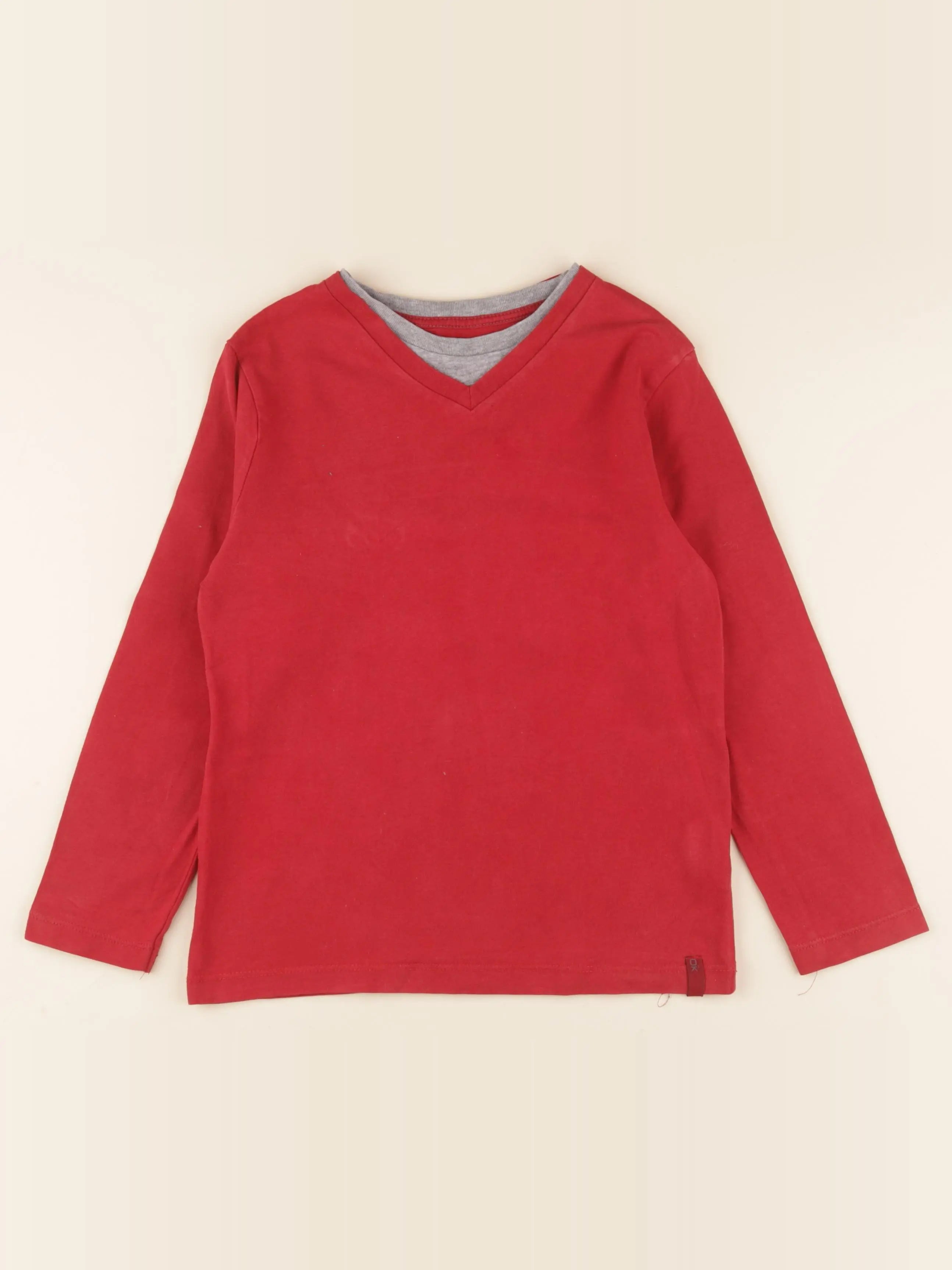 Okaidi - tee-shirt rouge - 8 ans