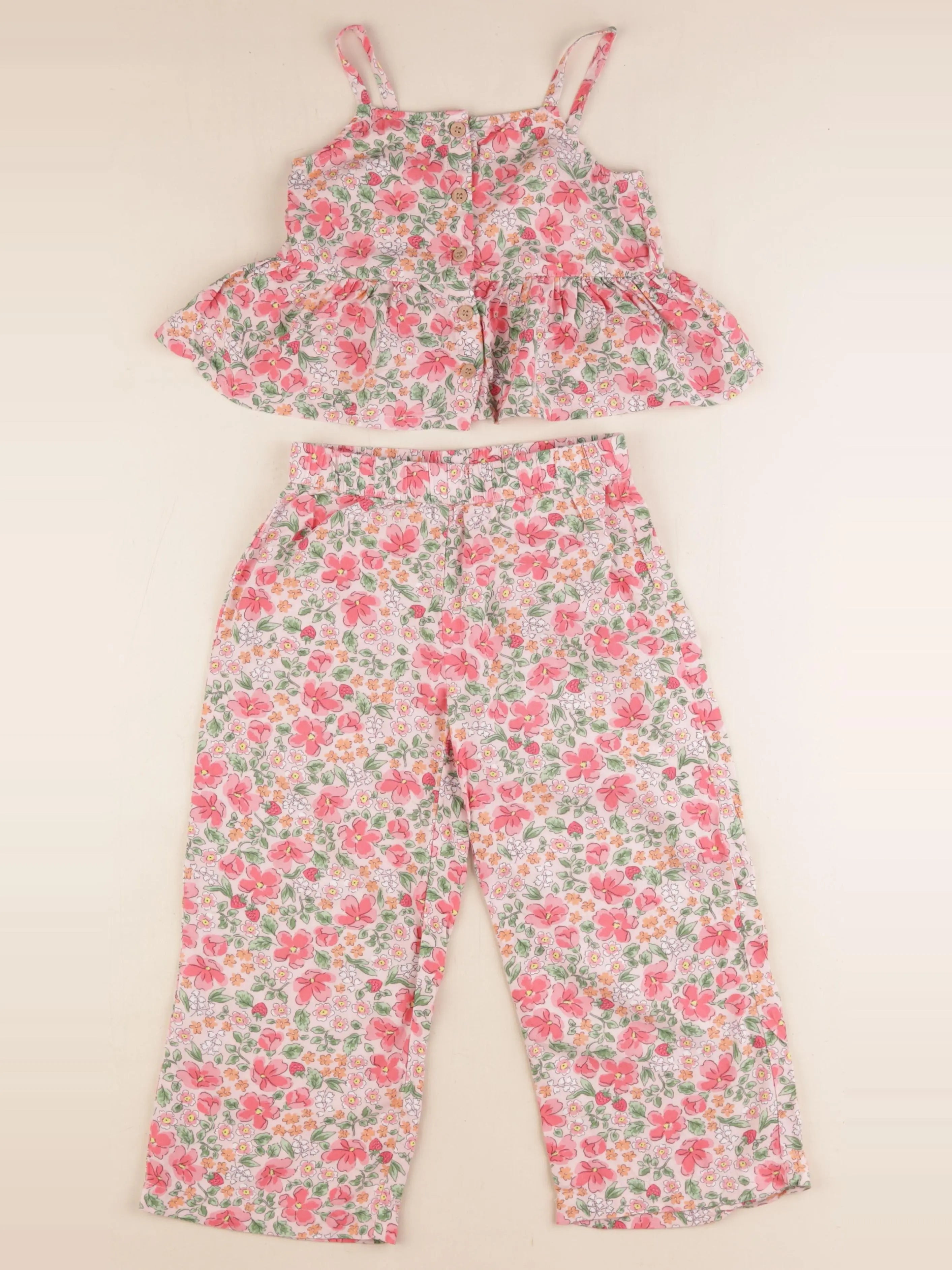 H&M - ensemble multicolore - 4 ans