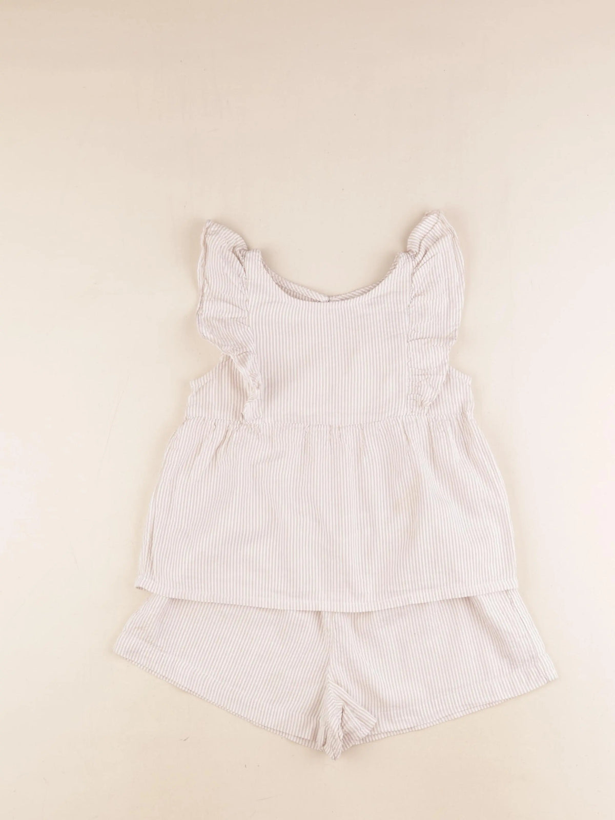 H&M - ensemble beige - 4 ans