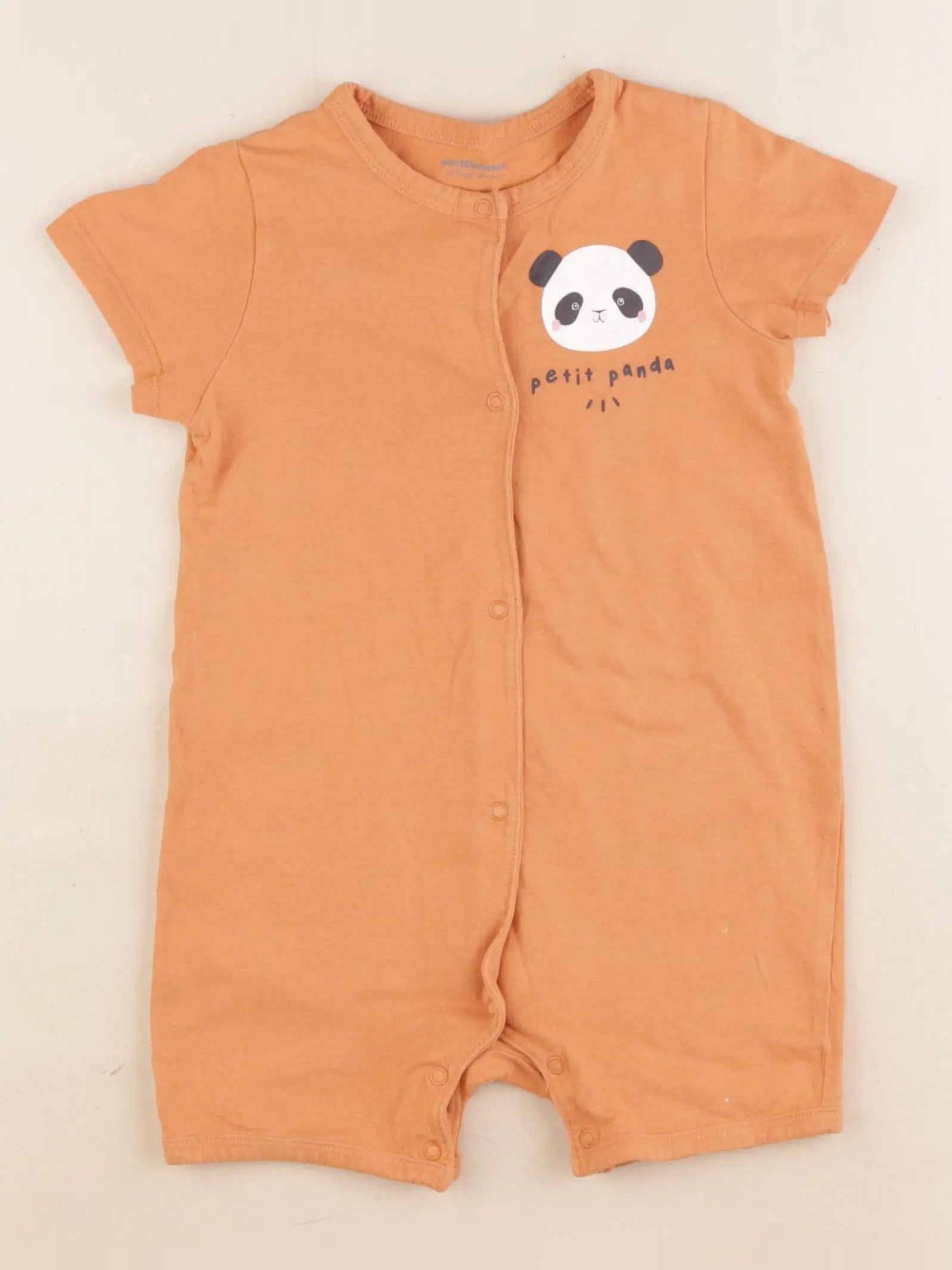 Vertbaudet - pyjama coton orange - 18 mois