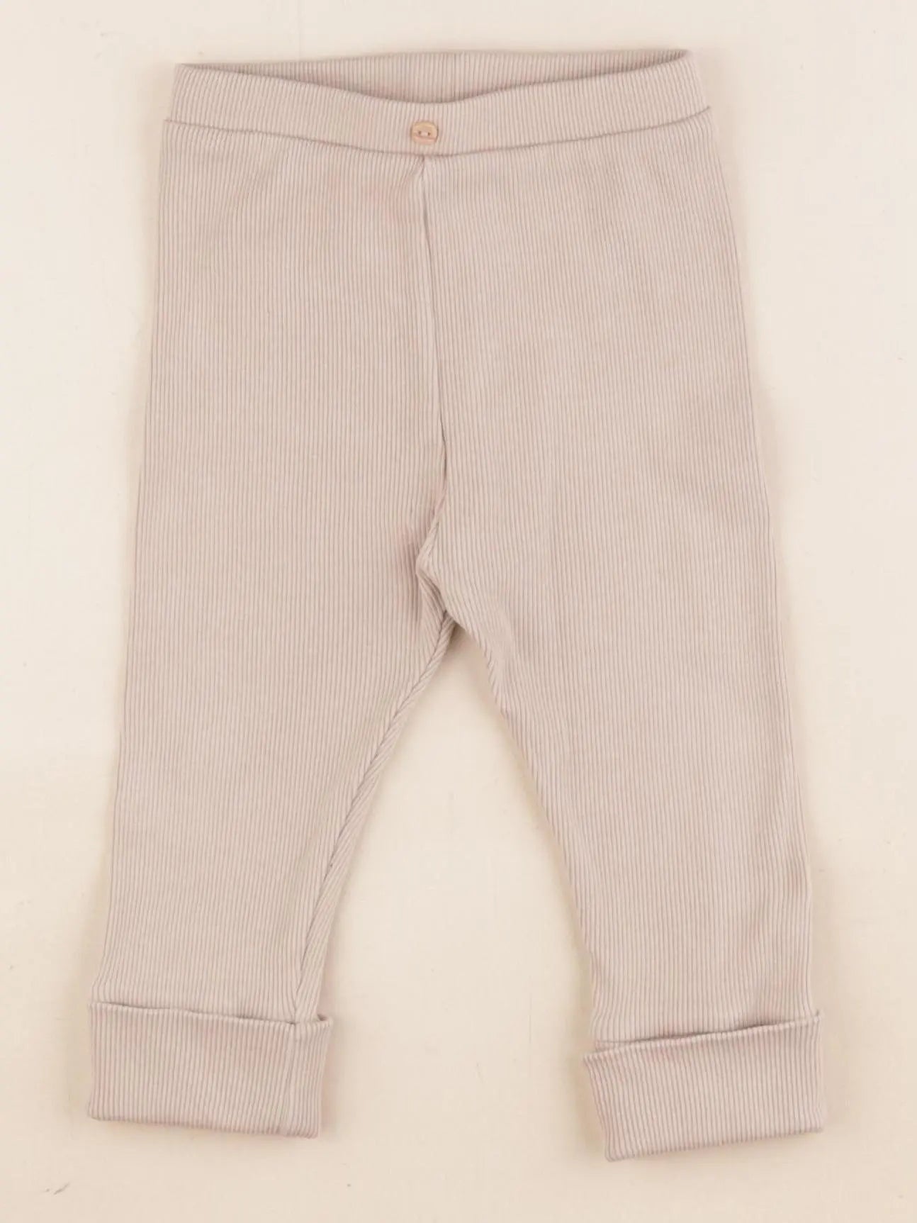Vertbaudet - legging coton beige - 18 mois