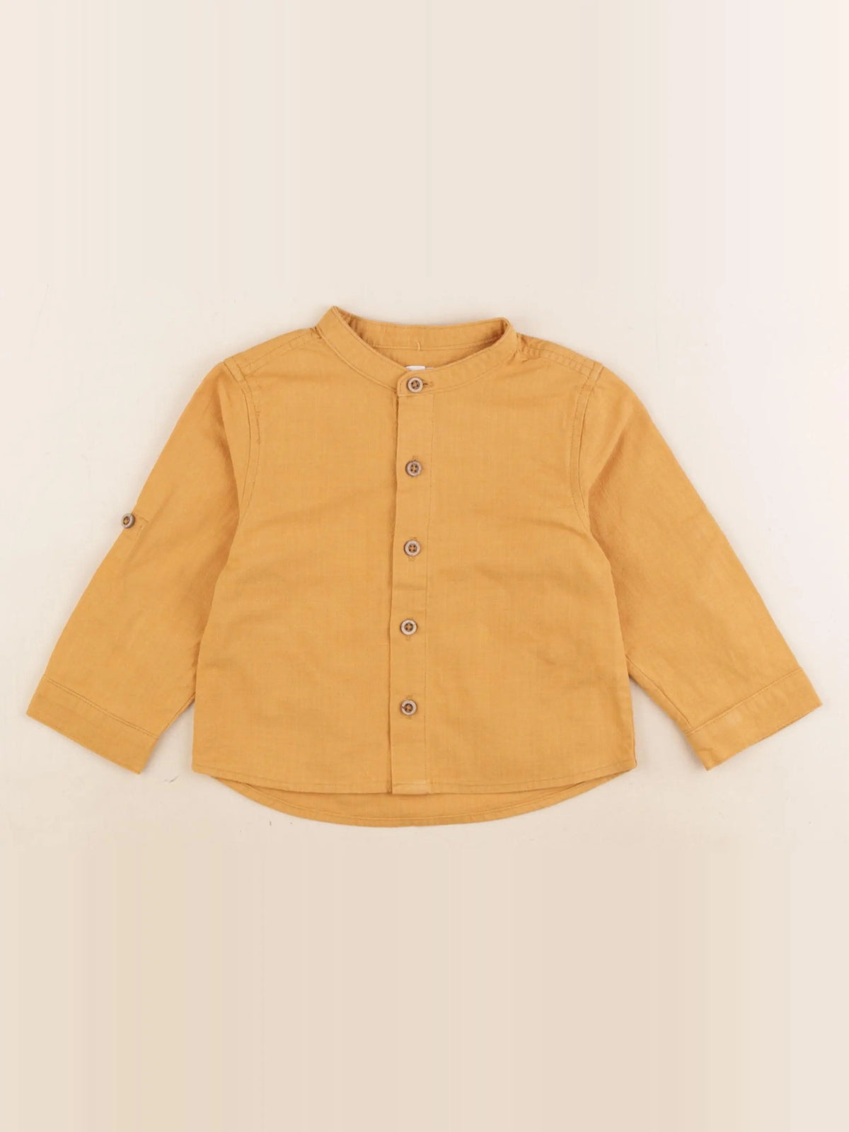 Vertbaudet - chemise jaune - 18 mois