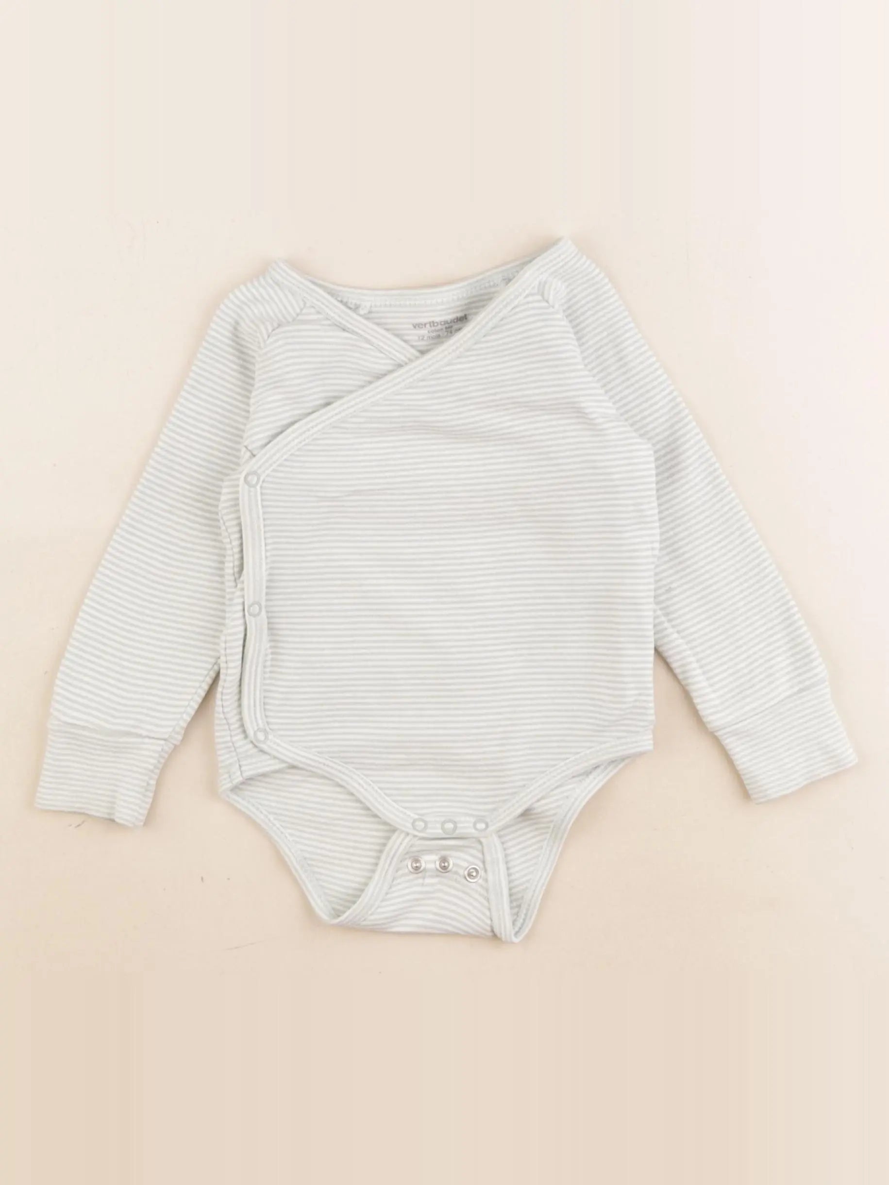 Vertbaudet - body vert - 12 mois