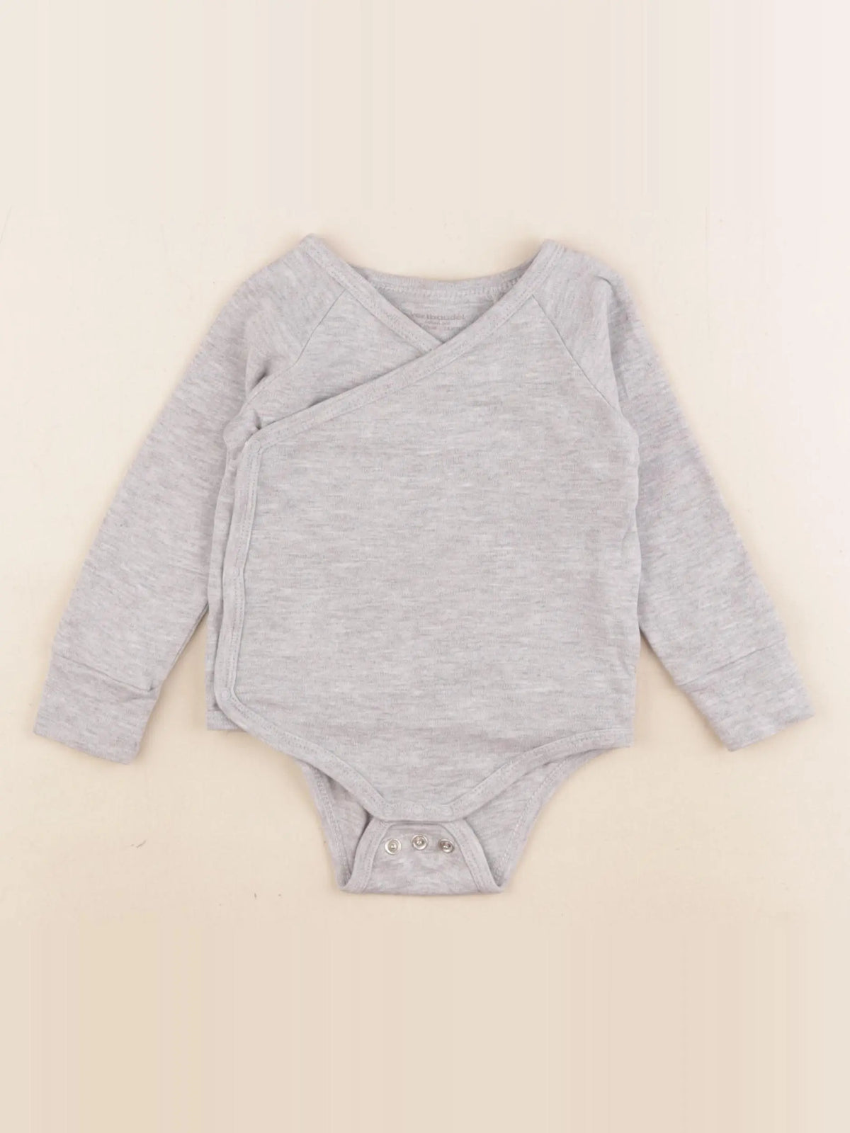 Vertbaudet - body gris - 12 mois
