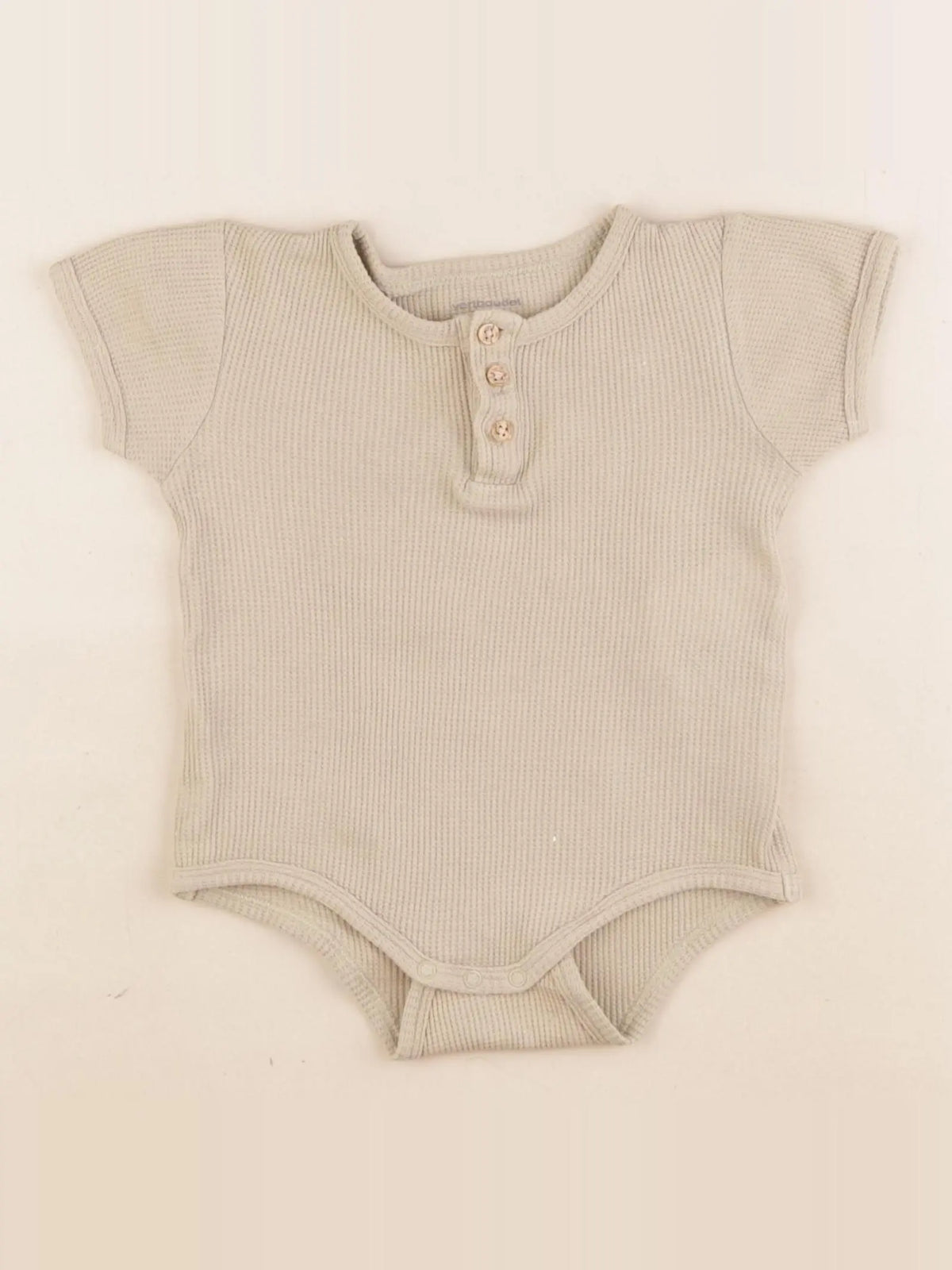 Vertbaudet - body beige - 18 mois