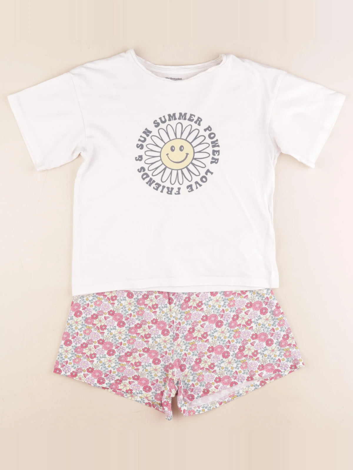 Vertbaudet - pyjama coton multicolore - 8 ans