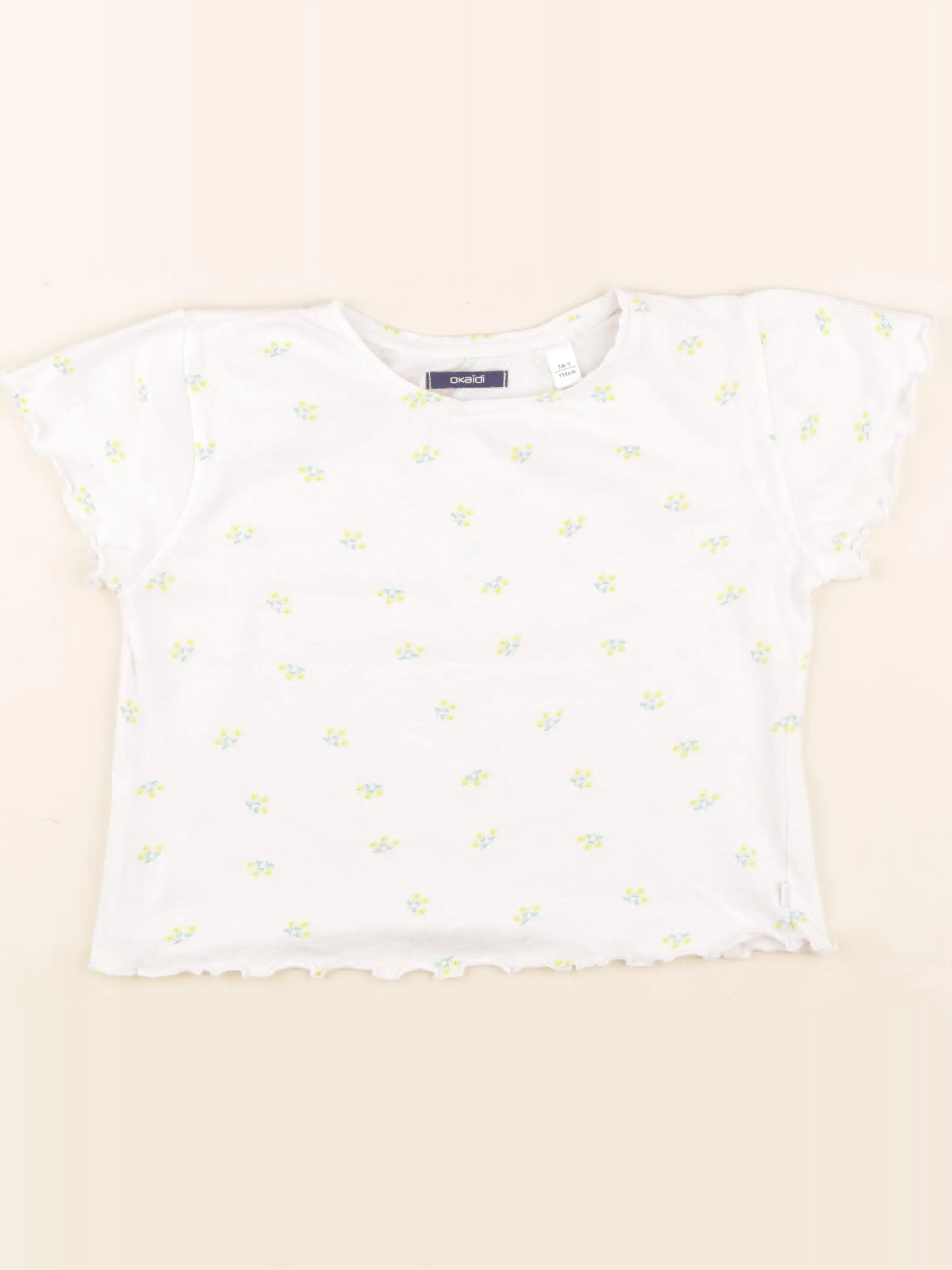 Okaidi - tee-shirt blanc - 5 ans