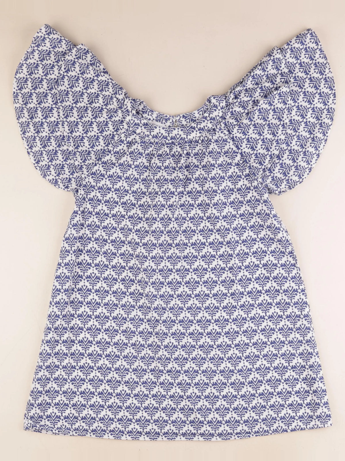 Mango - robe blanc, bleu - 8 ans