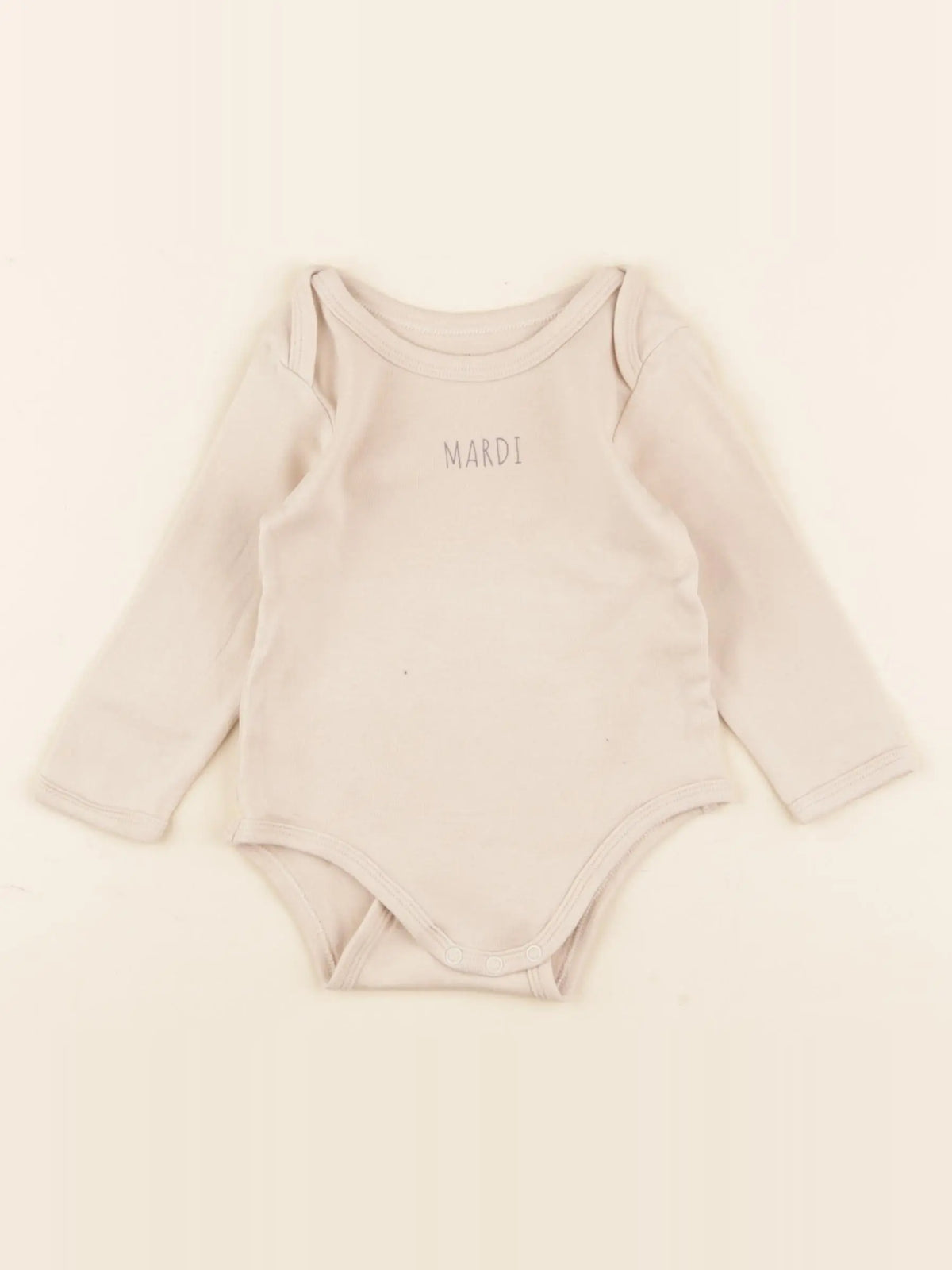Vertbaudet - body beige - 9 mois