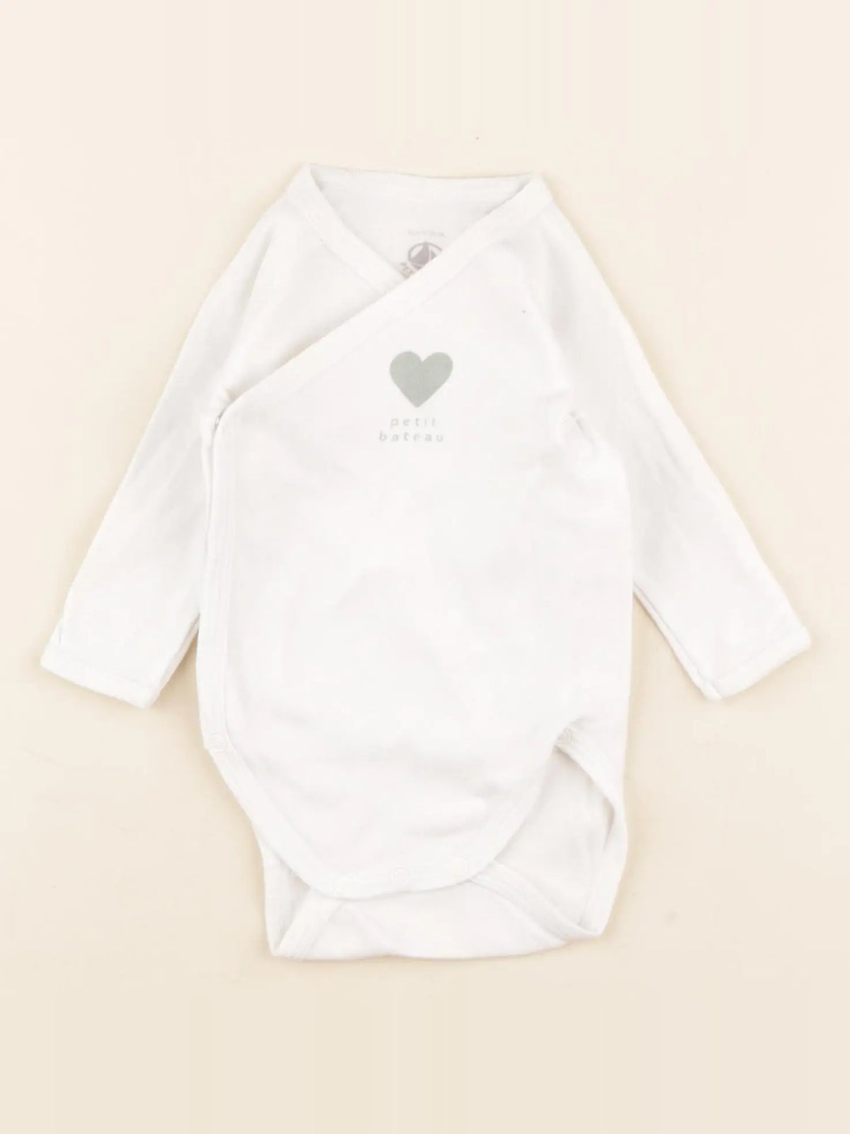 Petit Bateau - body blanc - 3 mois