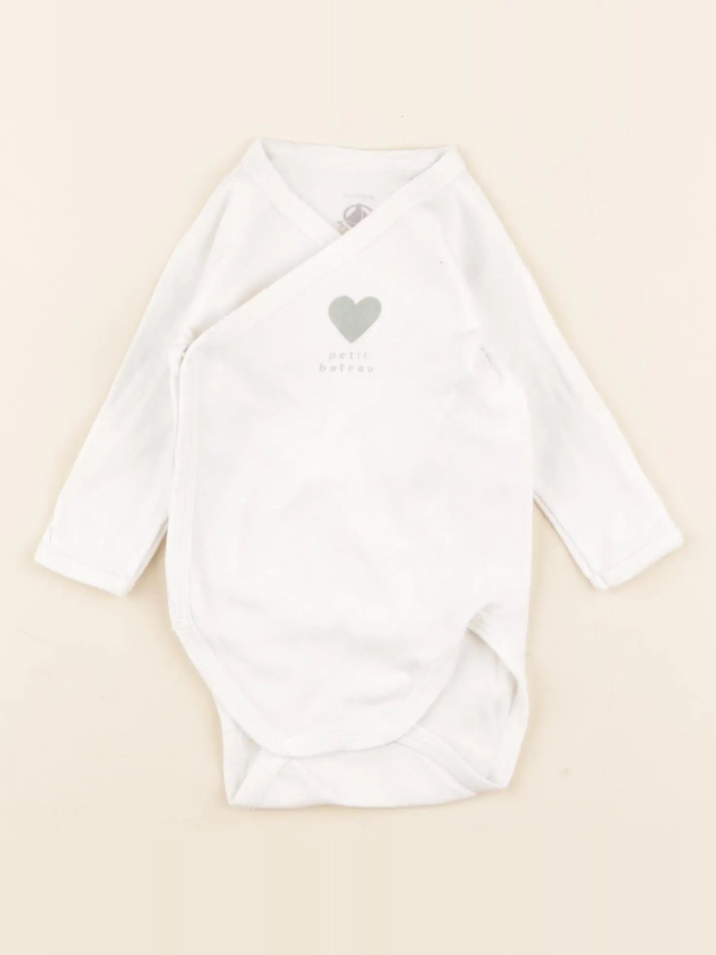 Petit Bateau - body blanc - 3 mois