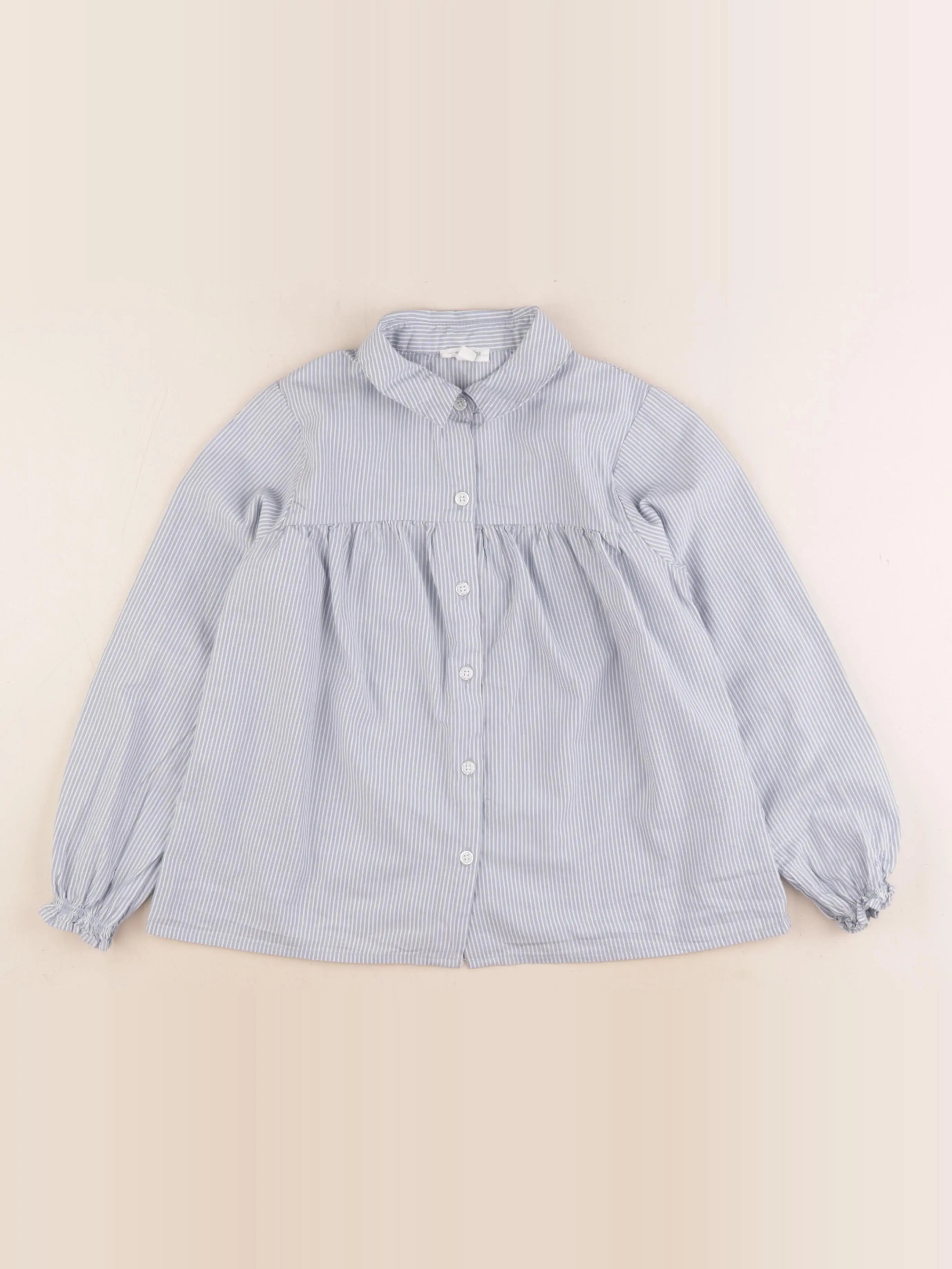 Vertbaudet - blouse bleu - 8 ans