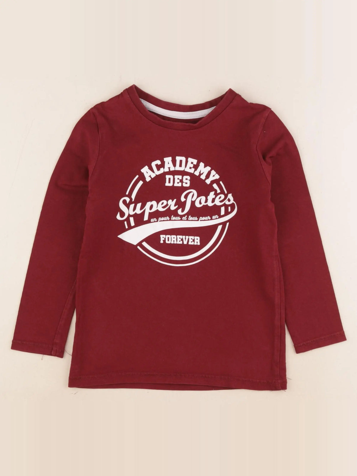 Vertbaudet - tee-shirt rouge - 5 ans