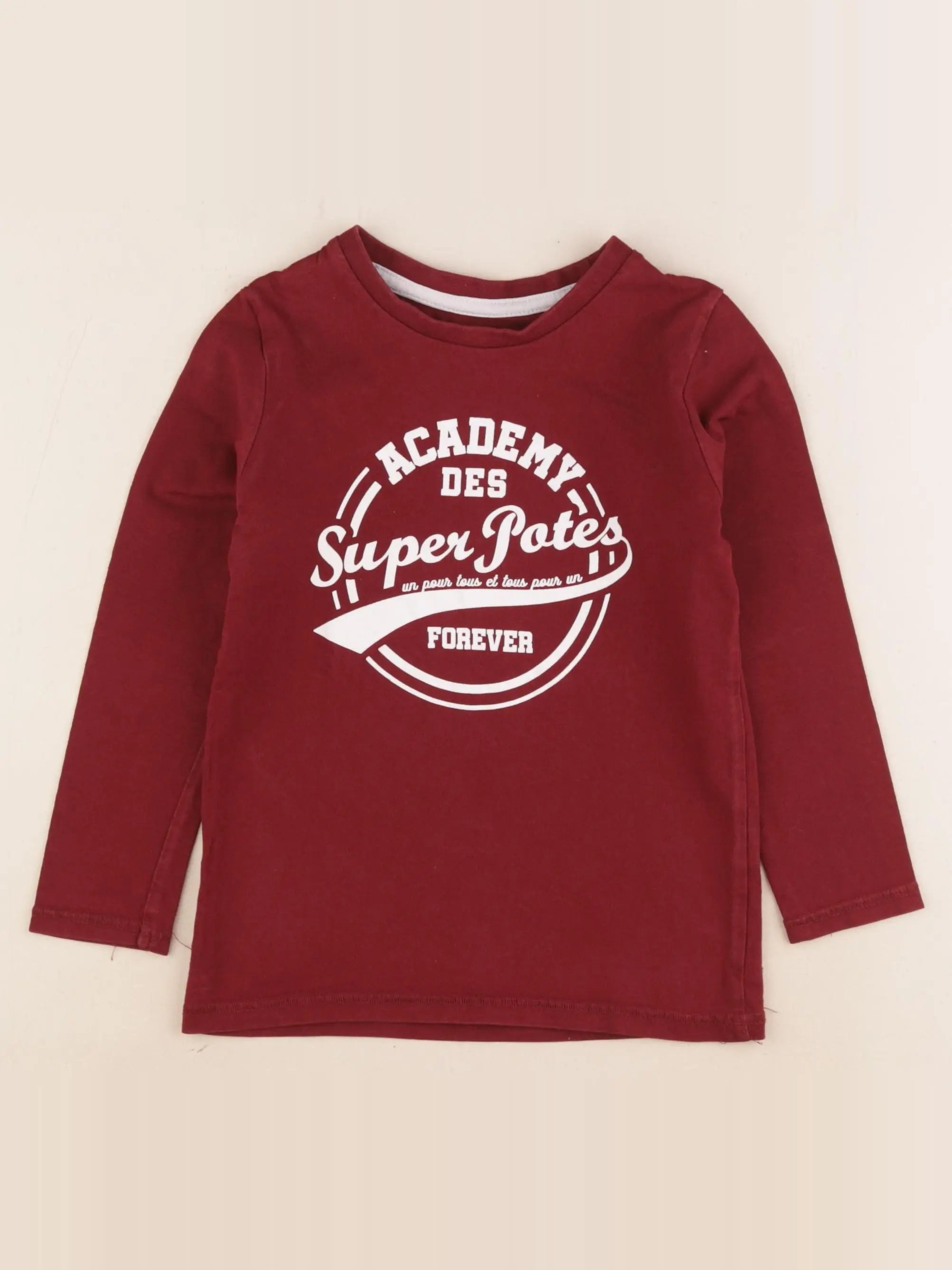 Vertbaudet - tee-shirt rouge - 5 ans