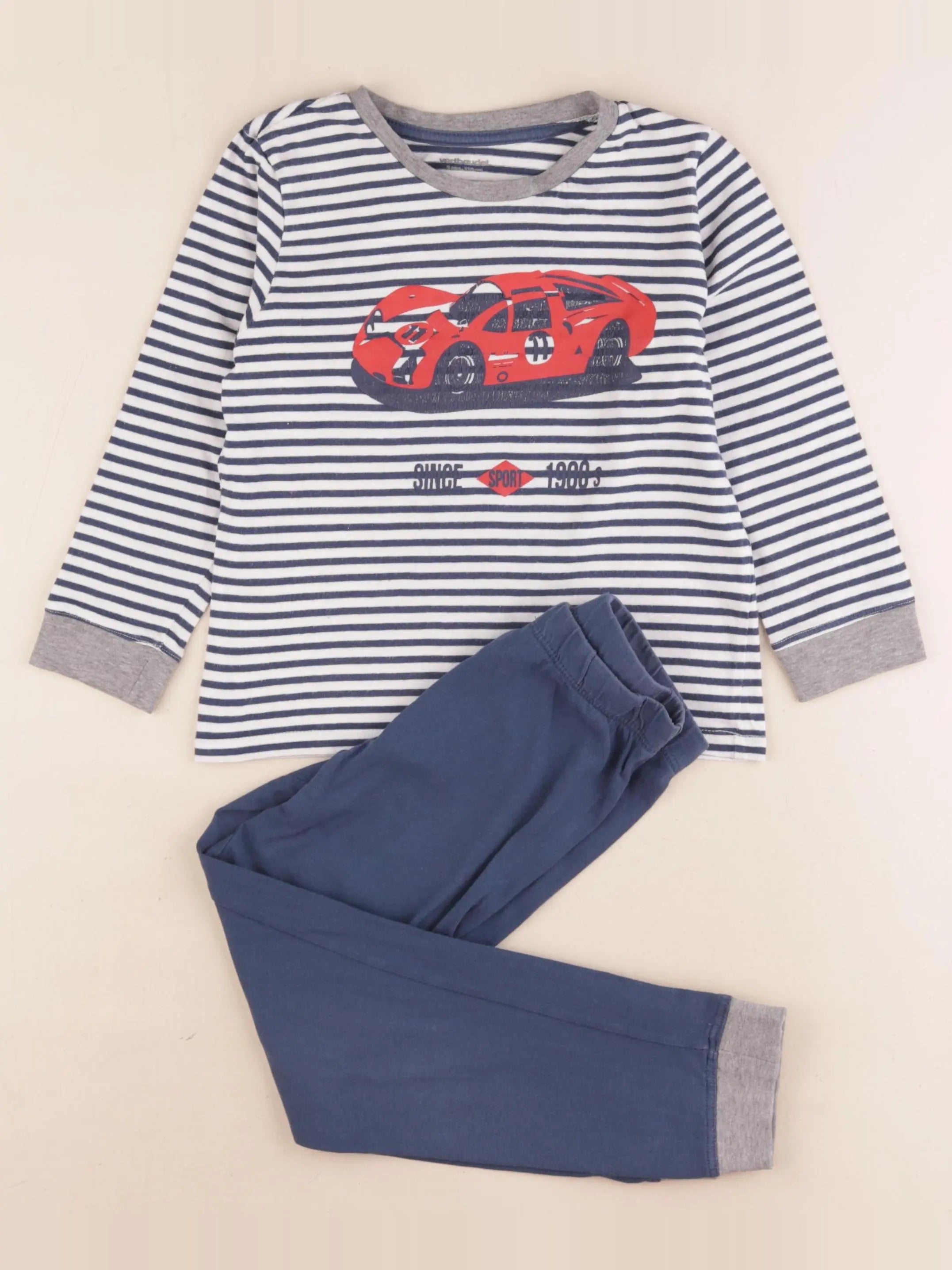 Vertbaudet - pyjama coton bleu - 5 ans