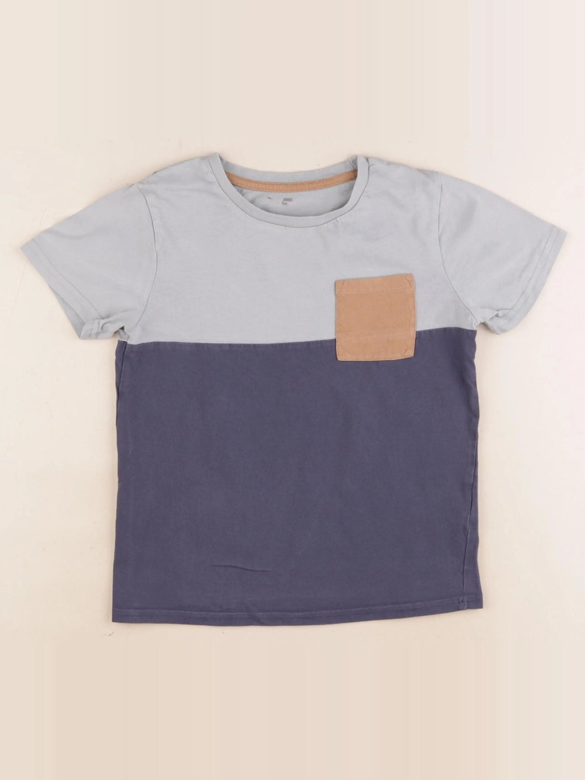 Vertbaudet - tee-shirt bleu - 8 ans