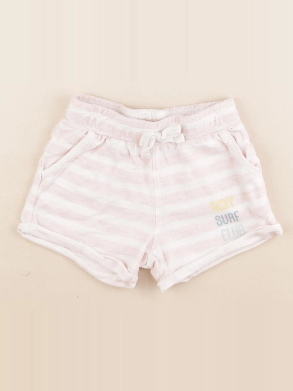 Roxy - short rose, blanc - 4 ans