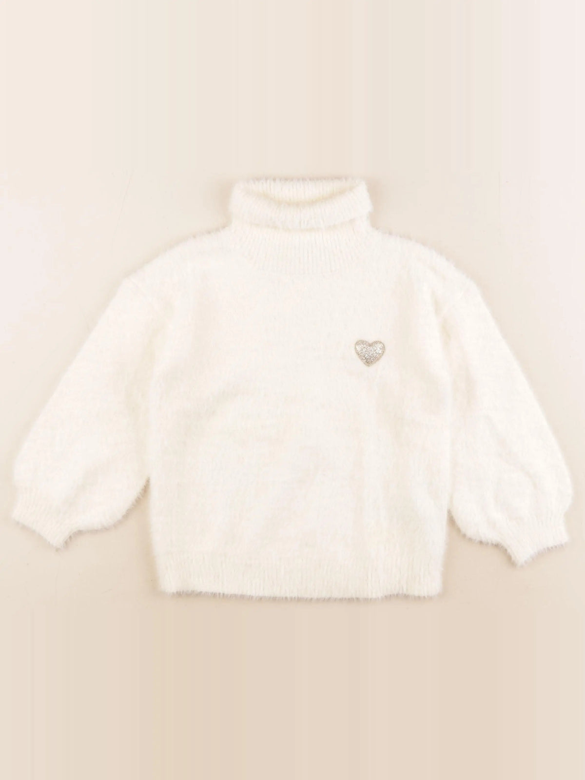 Vertbaudet - pull blanc - 5 ans
