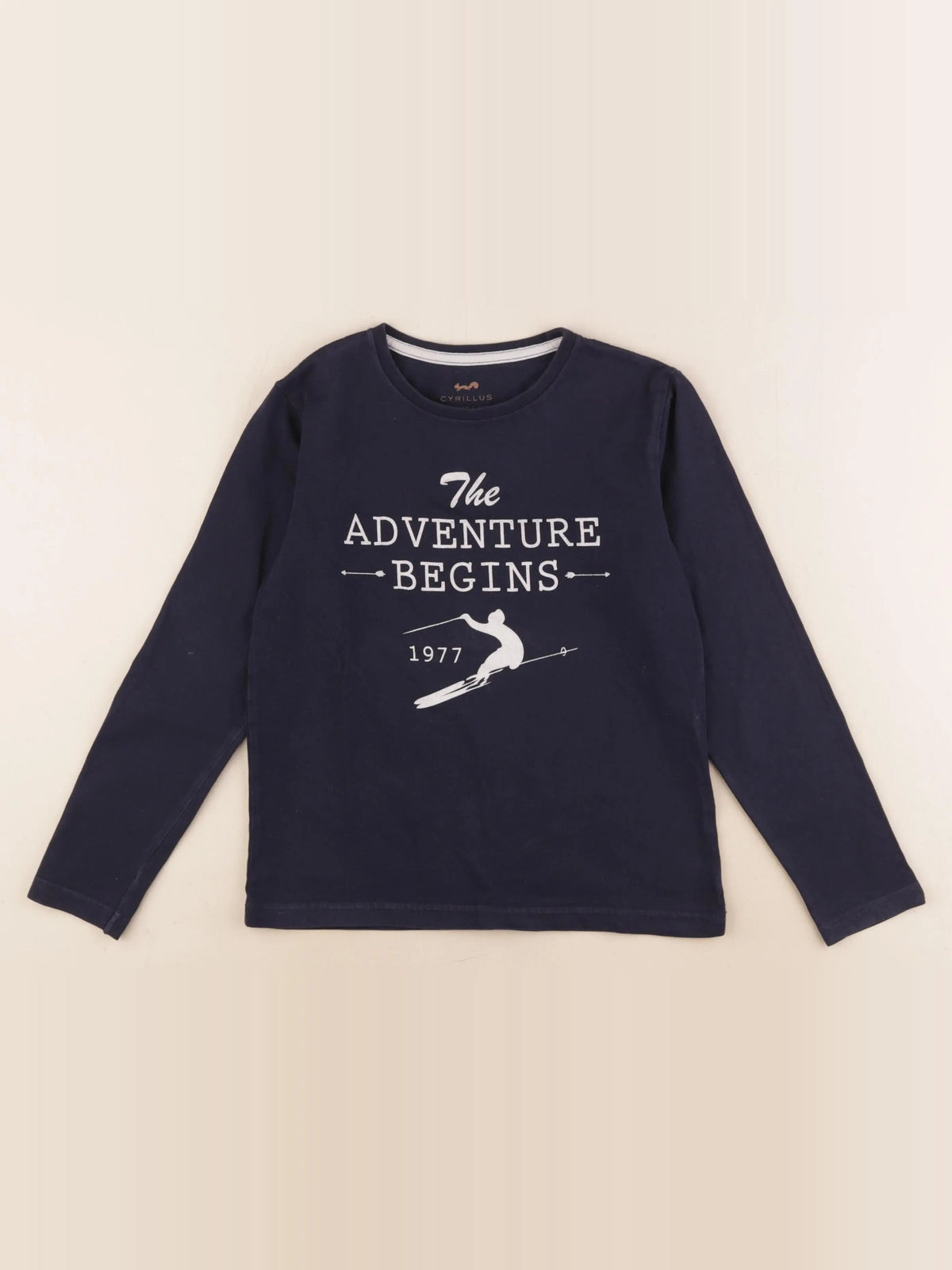 Cyrillus - tee-shirt bleu - 8 ans