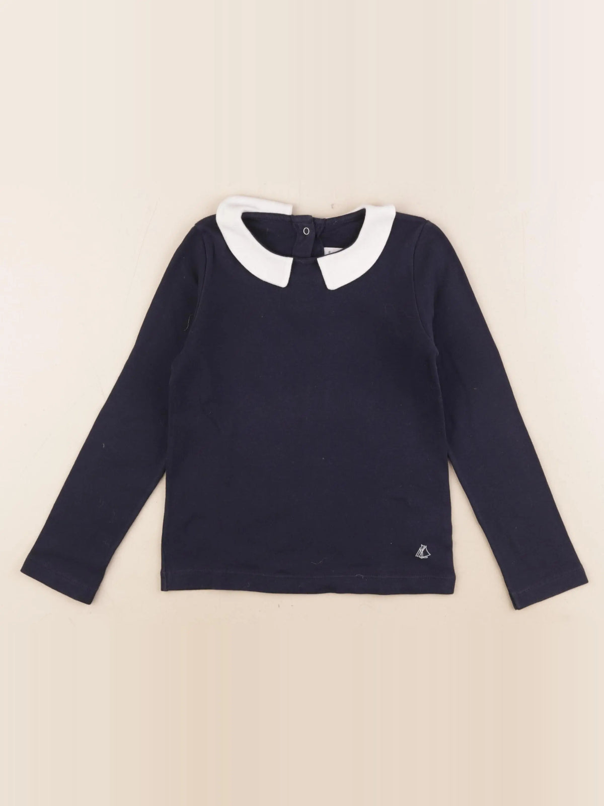 Petit Bateau - tee-shirt bleu - 6 ans