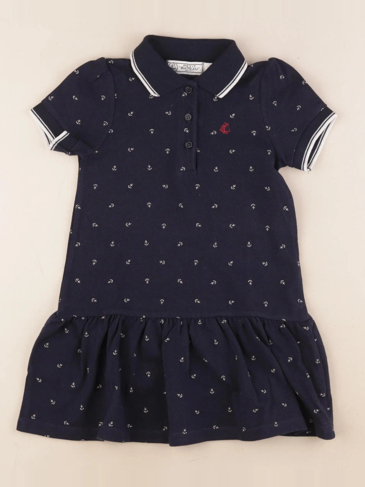 Petit Bateau - robe bleu - 4 ans