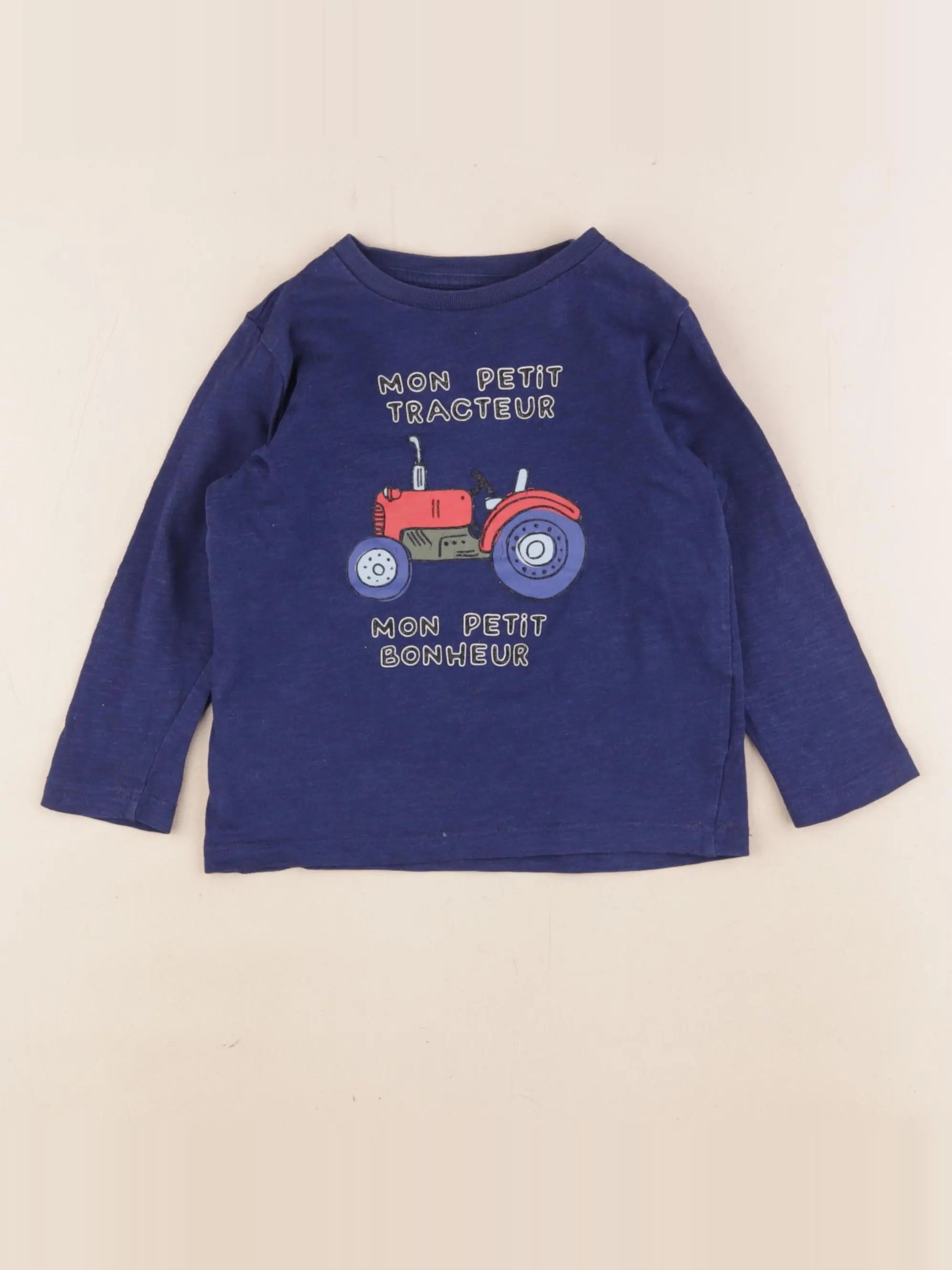 Boutchou - tee-shirt bleu - 24 mois