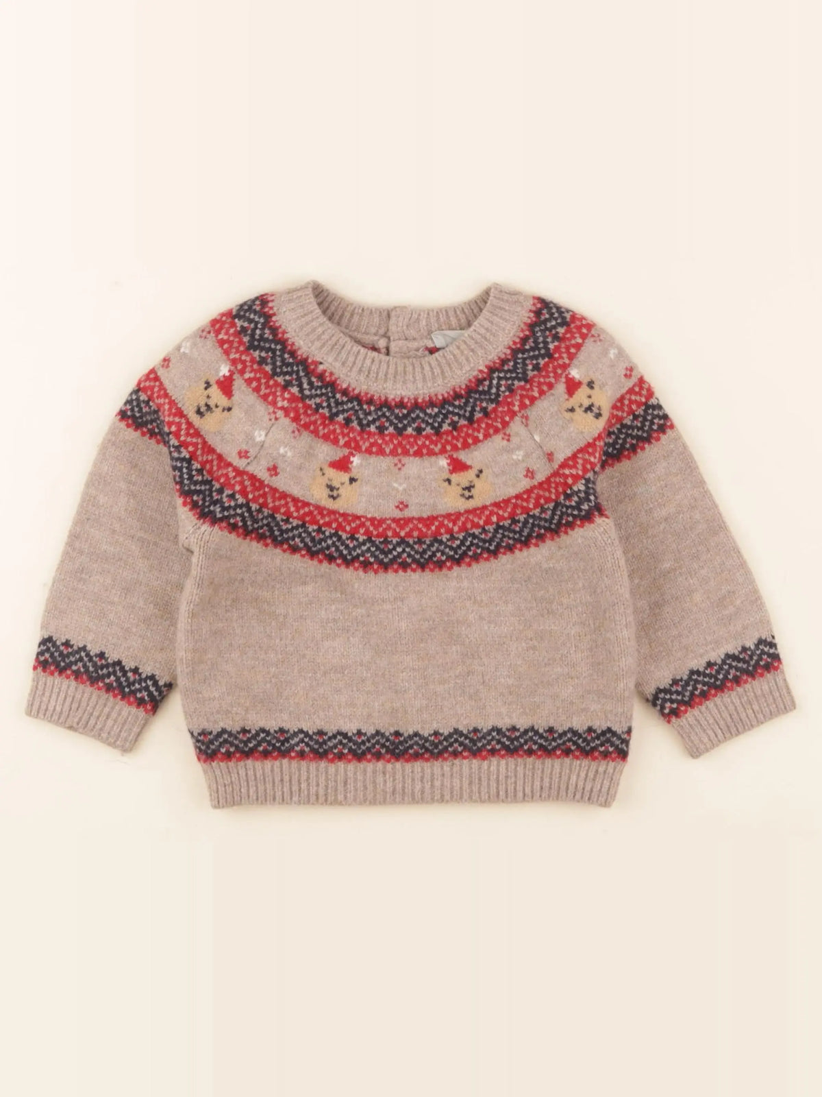Boutchou - pull marron - 12 mois