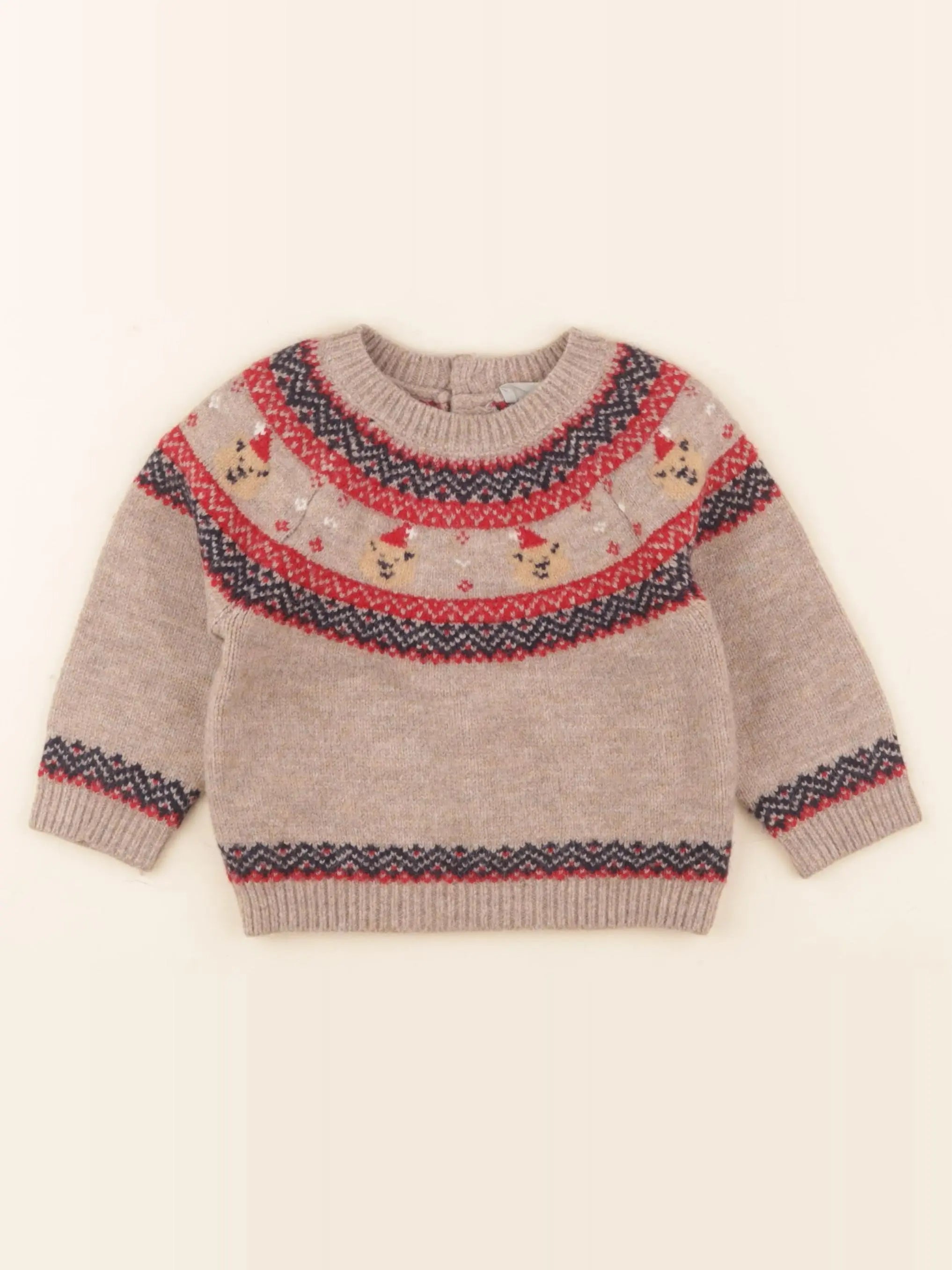 Boutchou - pull marron - 12 mois