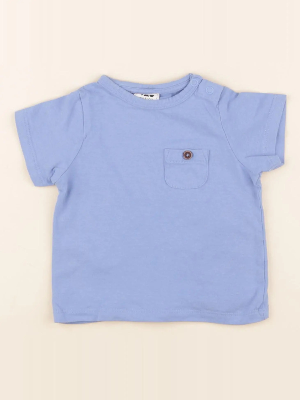 Tape à l'oeil - tee-shirt bleu - 6 mois